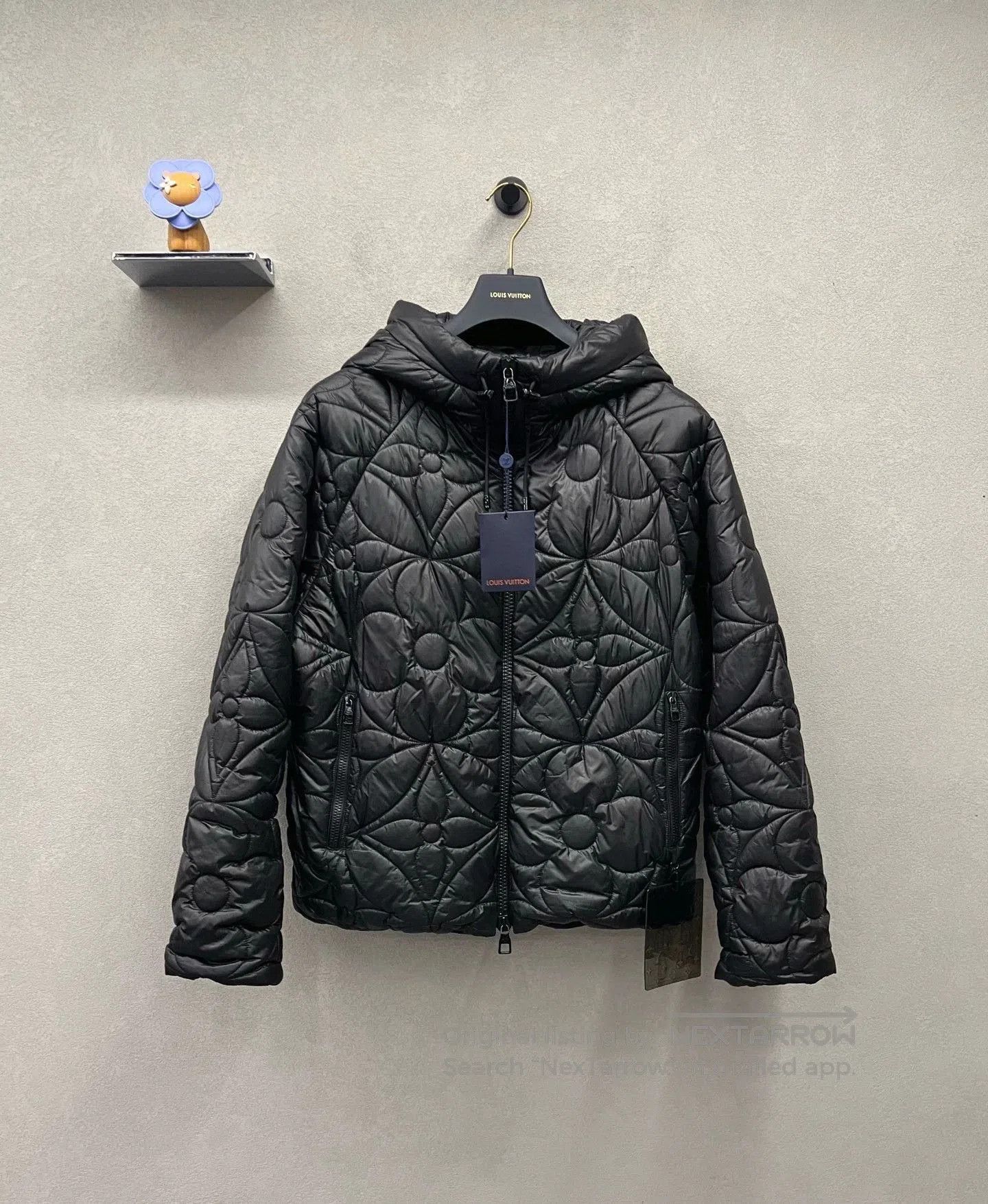 black quilted jacket size 48 by LV.