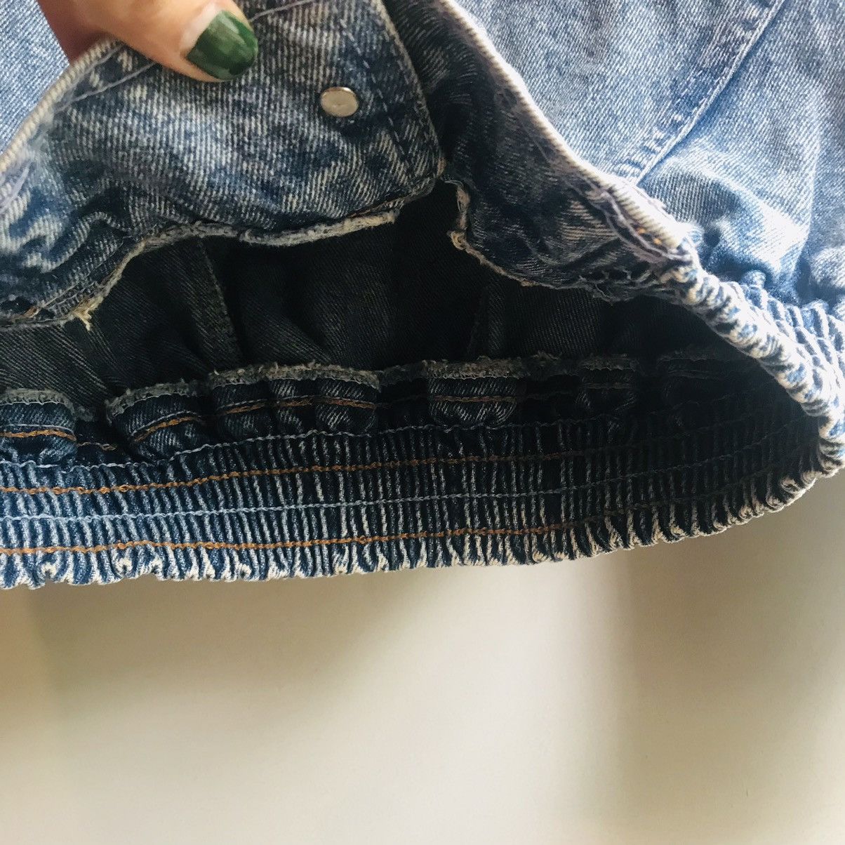 Japanese Vintage Cropped Denim Jacket