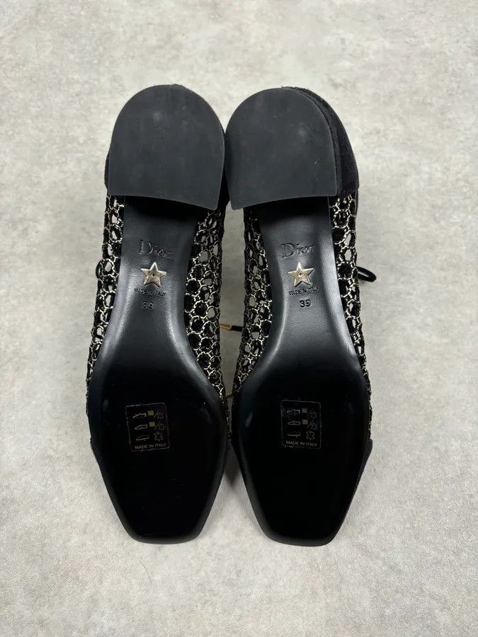 Dior 2000s Christian Dior Naughtily Black Spike Aglet Lace-Up Ankle Boots Size US 8 / IT 38 - 10 Thumbnail