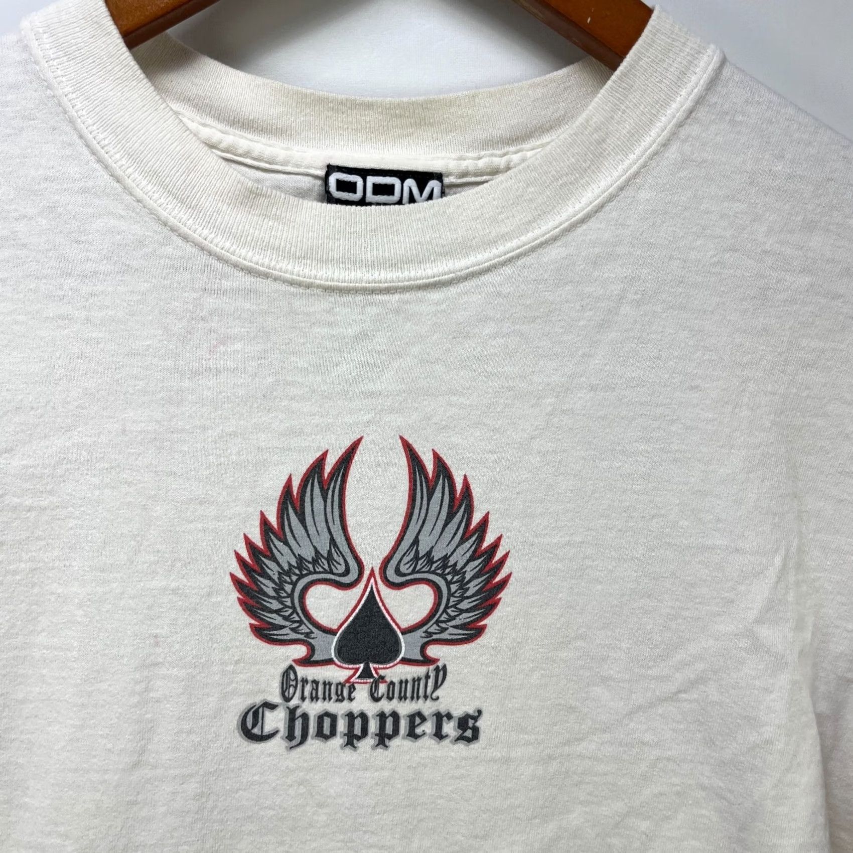 Vintage VINTAGE Nike Air T-Shirt L Men White 90s Logo Wings Orange County Choppers Style Shirt Size US L / EU 52-54 / 3 - 4 Thumbnail
