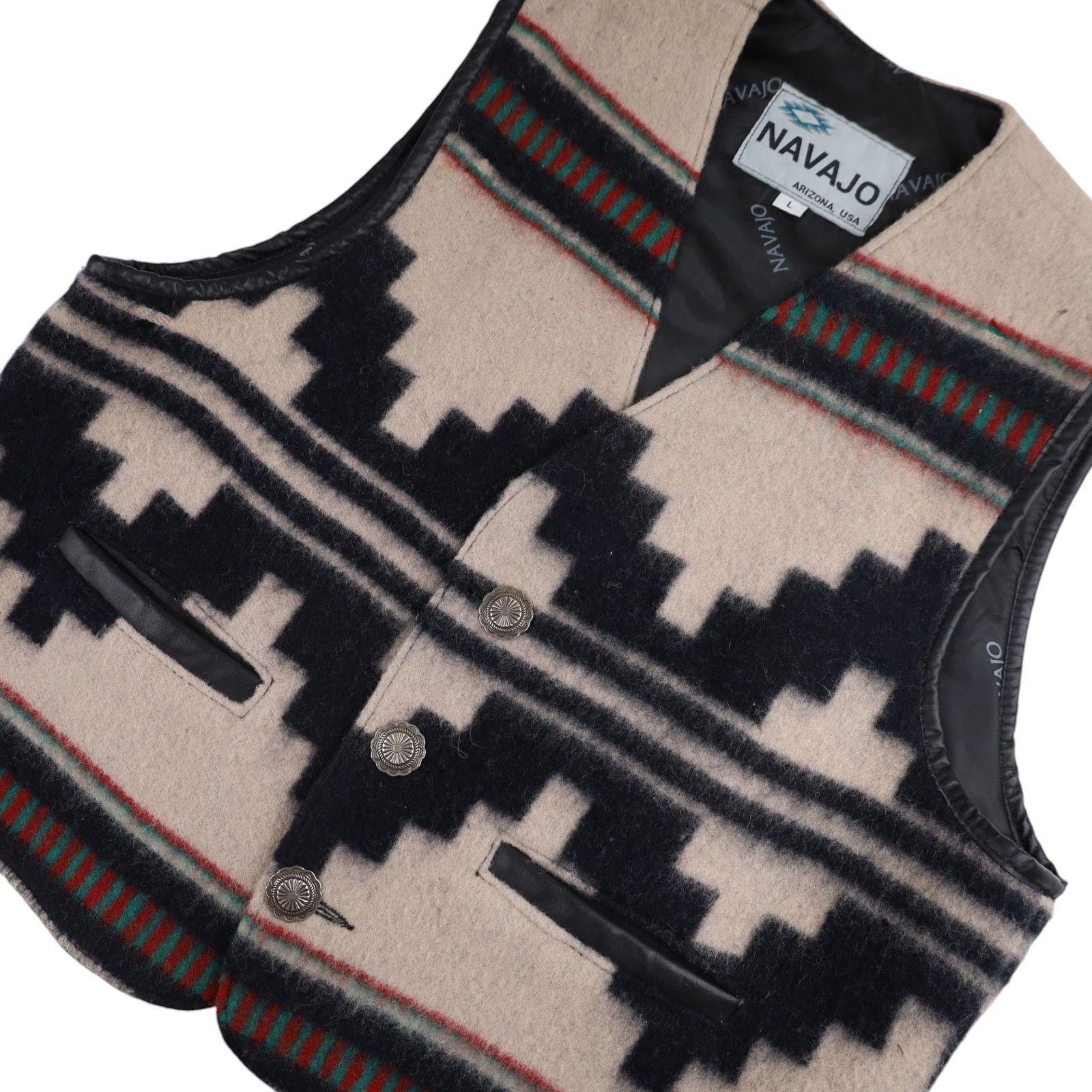 Vintage Vintage Navajo Arizona Southwestern Print Wool Vest Size US L / EU 52-54 / 3 - 2 Thumbnail