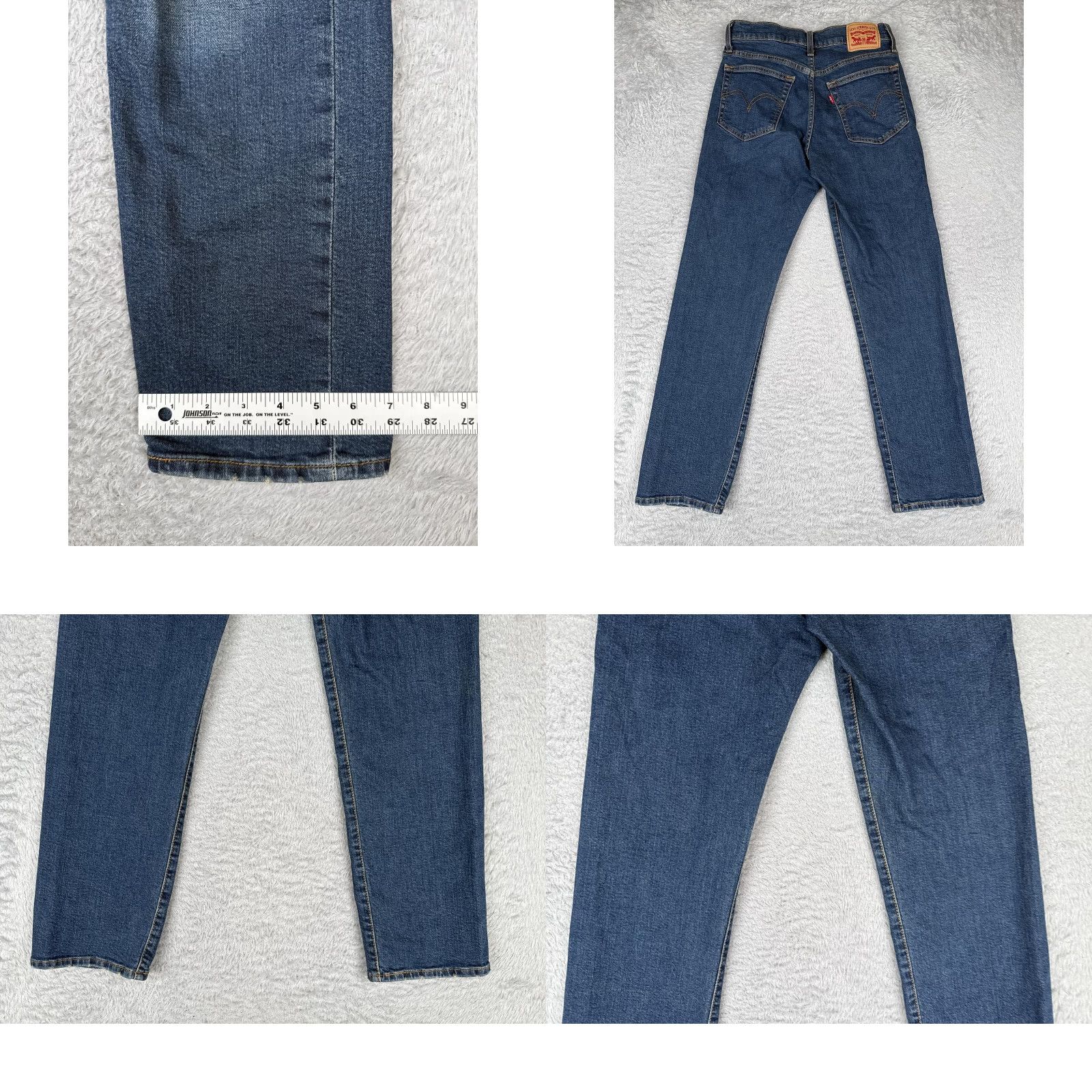 Levi's Levi's Jeans Wedgie Straight Womens 28x28 Blue High Rise Button Fly Stretch Denim Size 28" / US 6 / IT 42 - 10 Thumbnail
