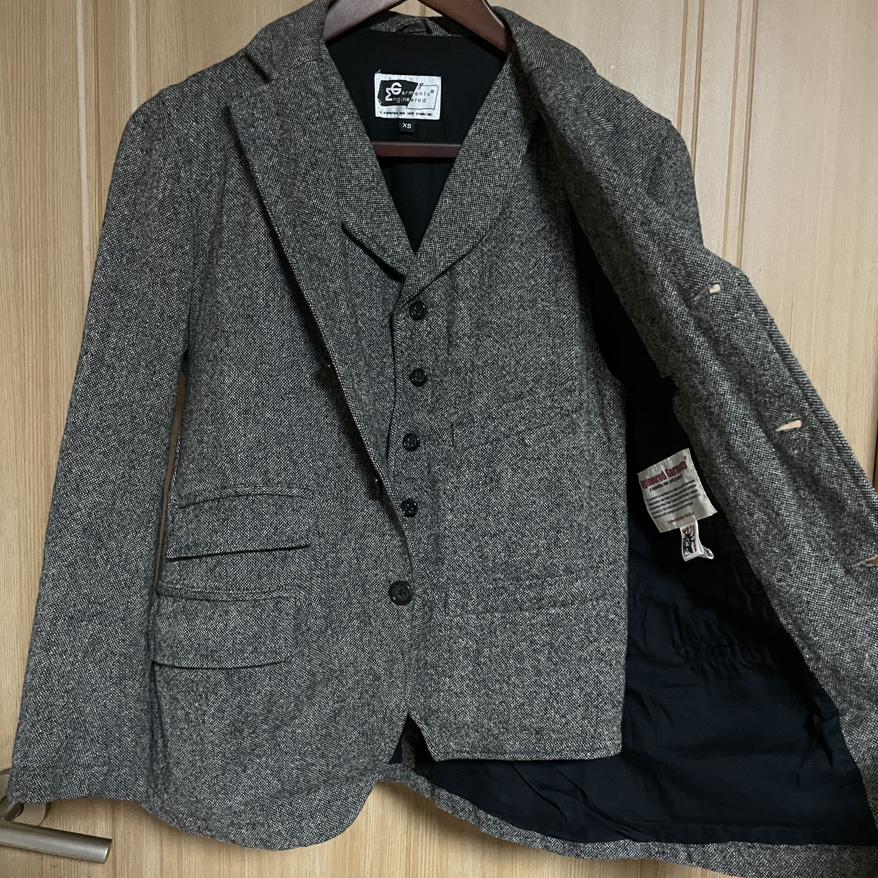 Engineered Garments Engineered Garments Hompespun wool Jacket Vest setup Size 34R - 2 Thumbnail