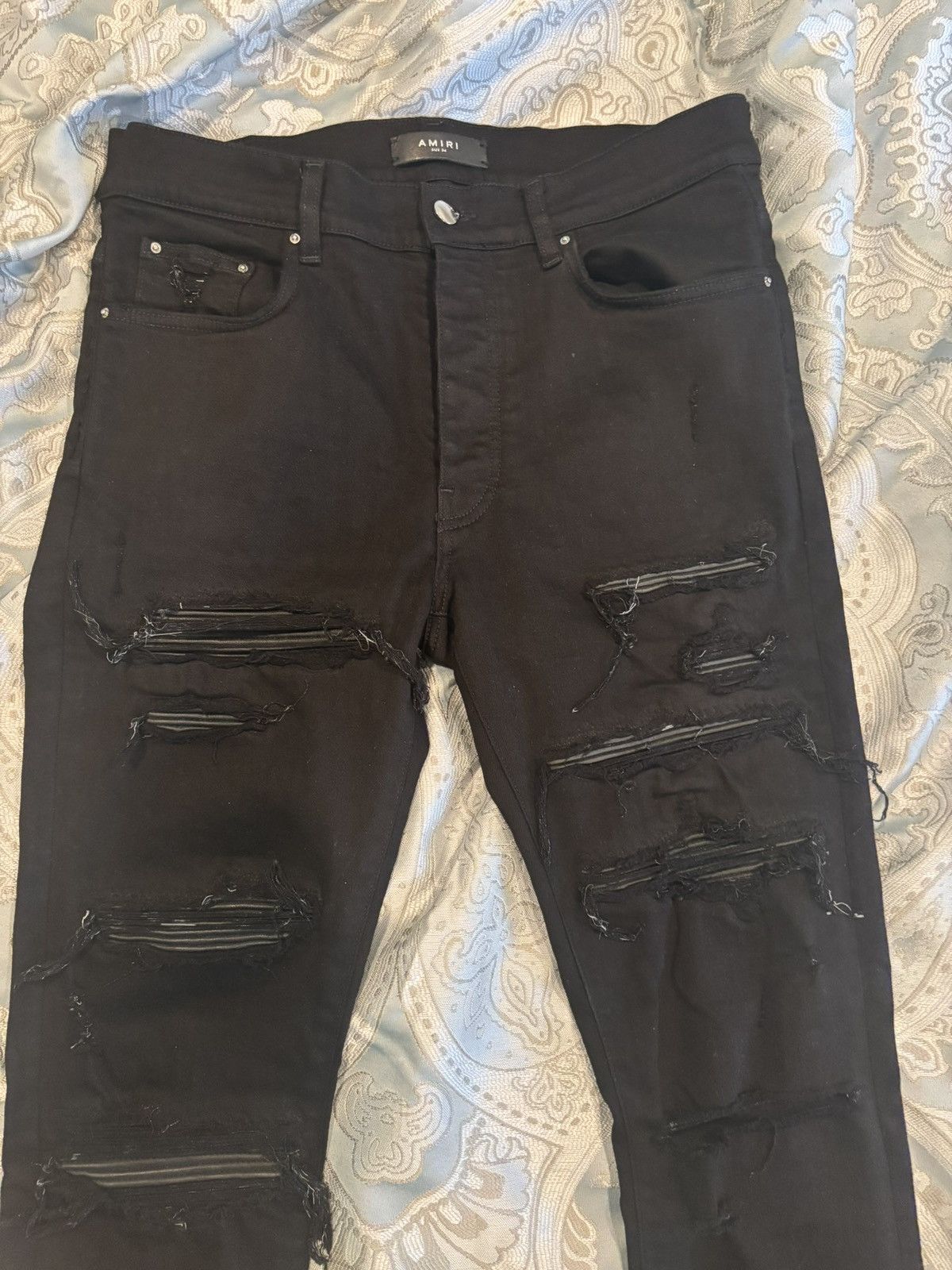 Amiri Black Amiri Thrasher Jeans Size US 34 / EU 50 - 2 Thumbnail