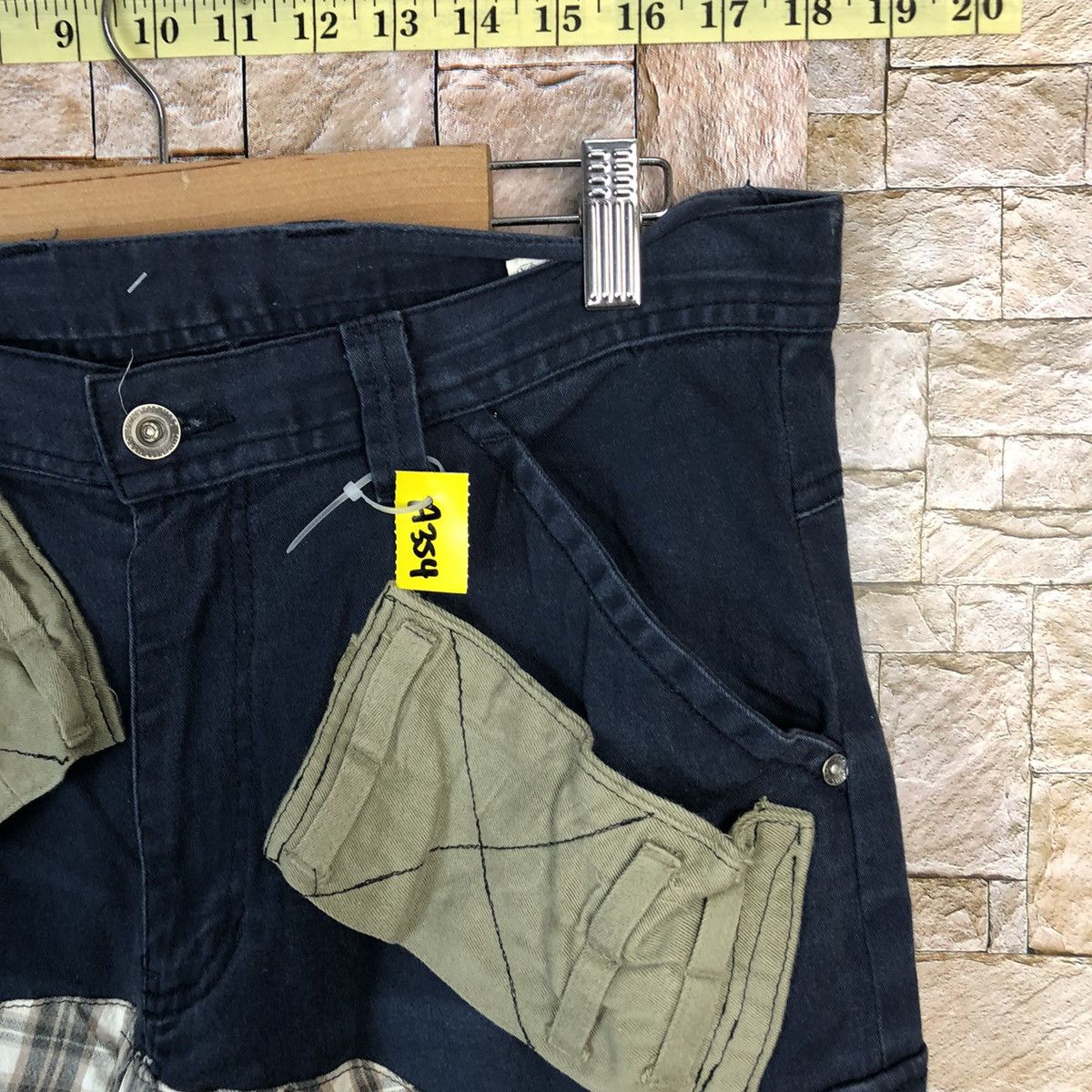 Japanese Brand DL Japanese Custom D.Blue Cargo Multipocket Pants #A354 Size US 31 - 9 Thumbnail