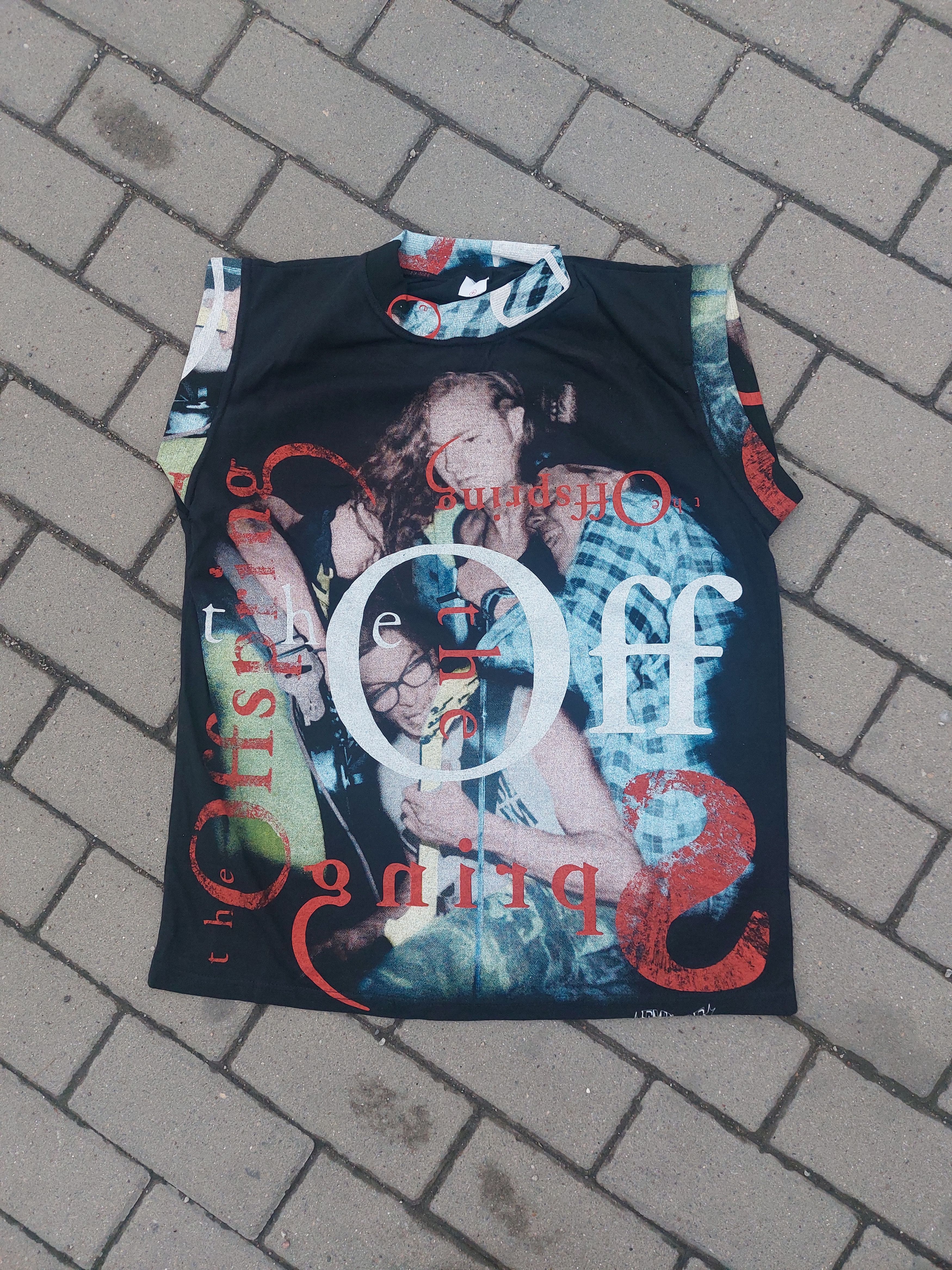 Band Tees × Vintage the offspring vintage 90s vest - crazy double print tshirt Size US XL / EU 56 / 4 - 1 Thumbnail