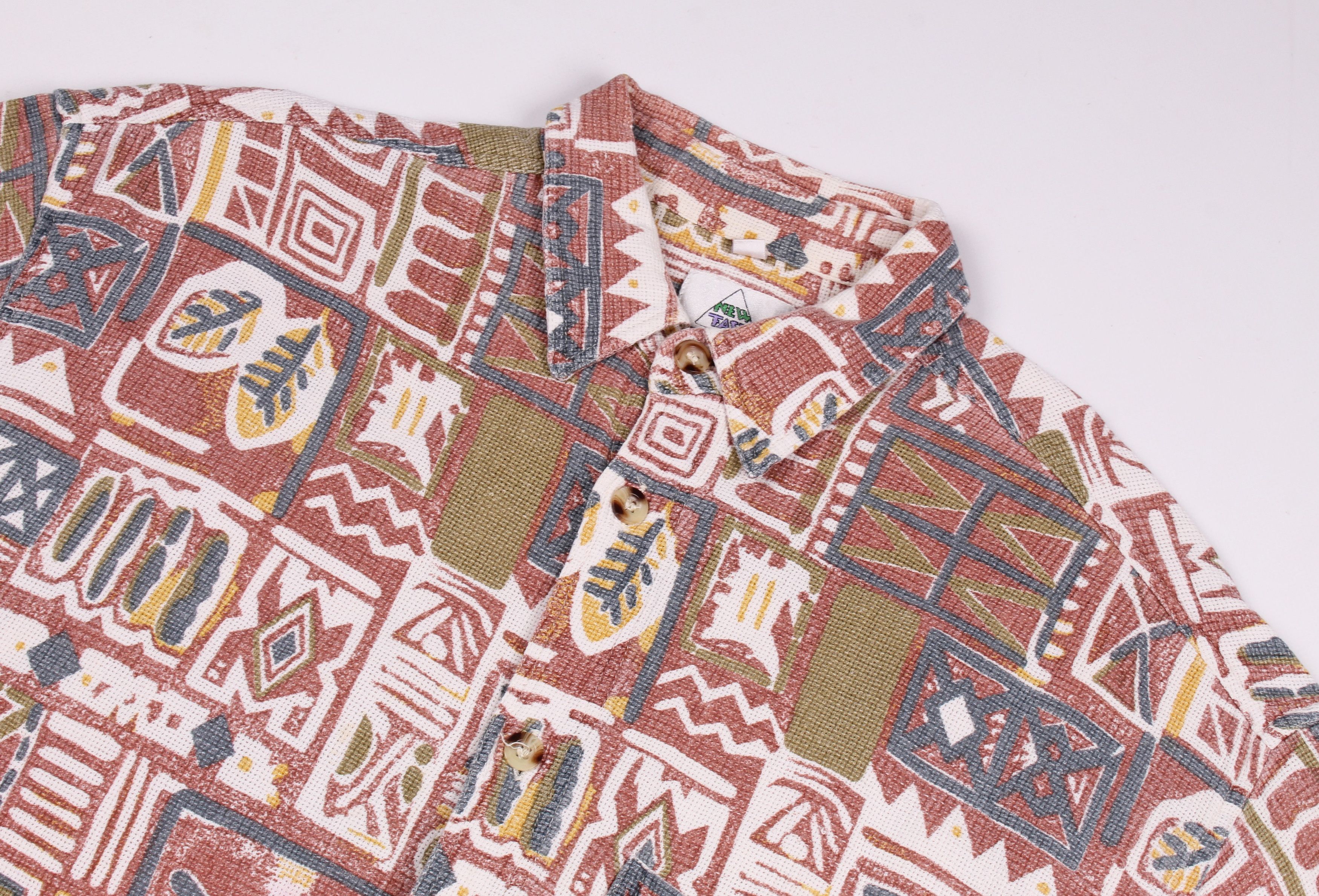 Vintage Vintage Boho Style Printed Short Sleeve Shirt Size US M / EU 48-50 / 2 - 2 Thumbnail