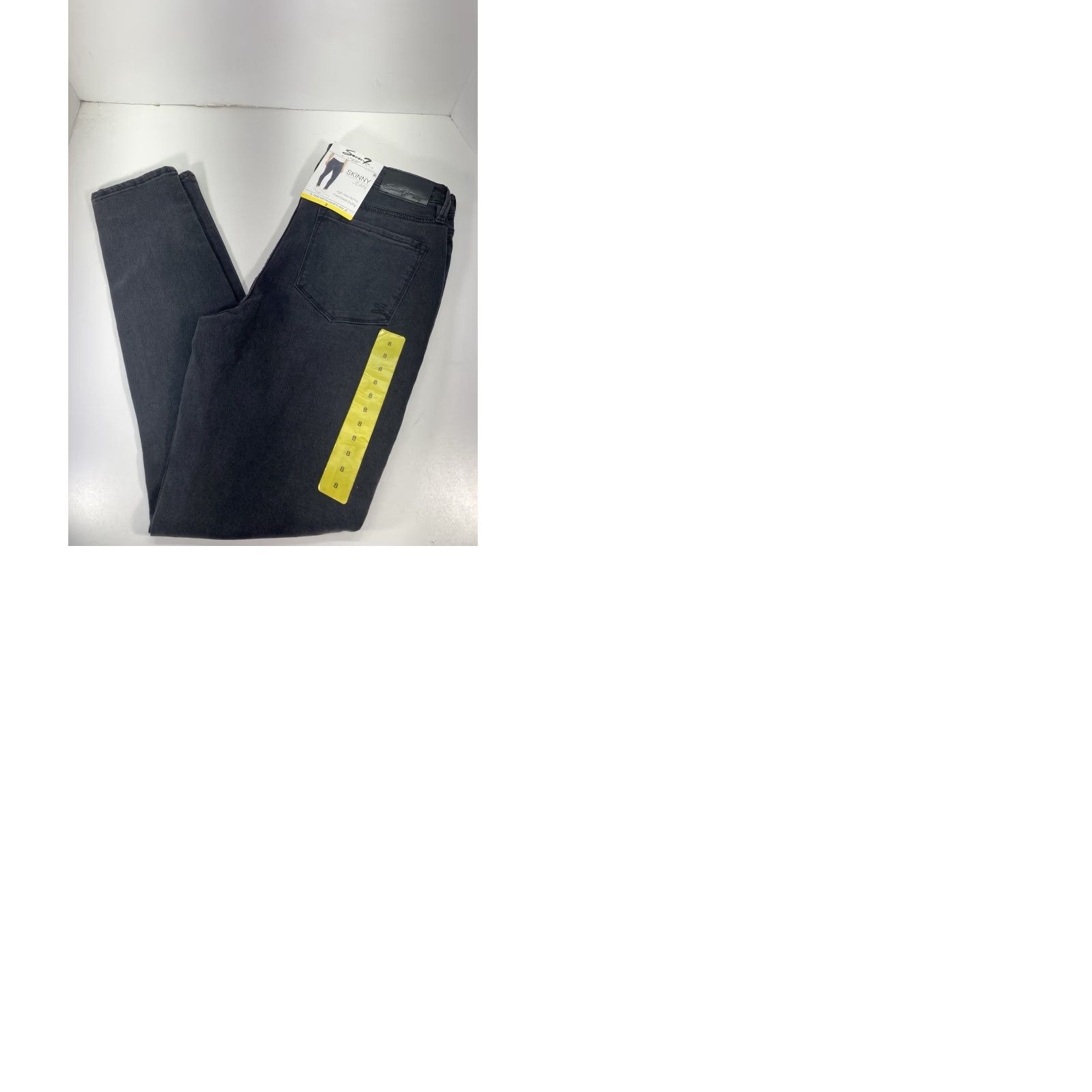 Vintage Seven7 Jeans Women Skinny 8 29X30 Black Denim High Rise Stretch NWT Size 30" / US 8 / IT 44 - 9 Thumbnail