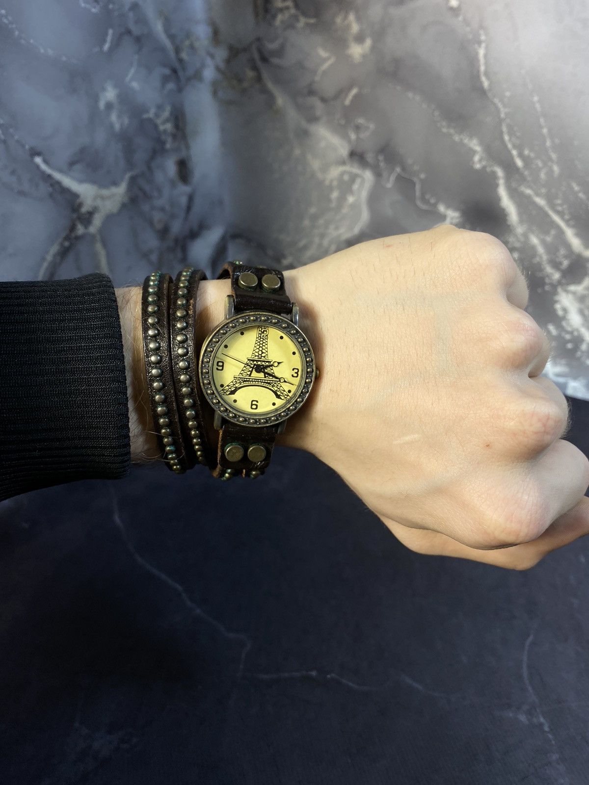 Japanese Brand × Vintage Stylish Eiffel Tower Dial Watch Japanese Brand ✨ Size ONE SIZE - 1 Thumbnail