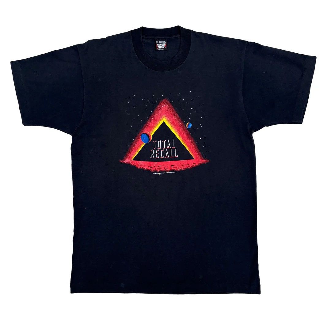 Vintage Total Recall 1990 90s Vintage Movie Promo USA Made T-Shirt Size US XL / EU 56 / 4 - 1 Thumbnail