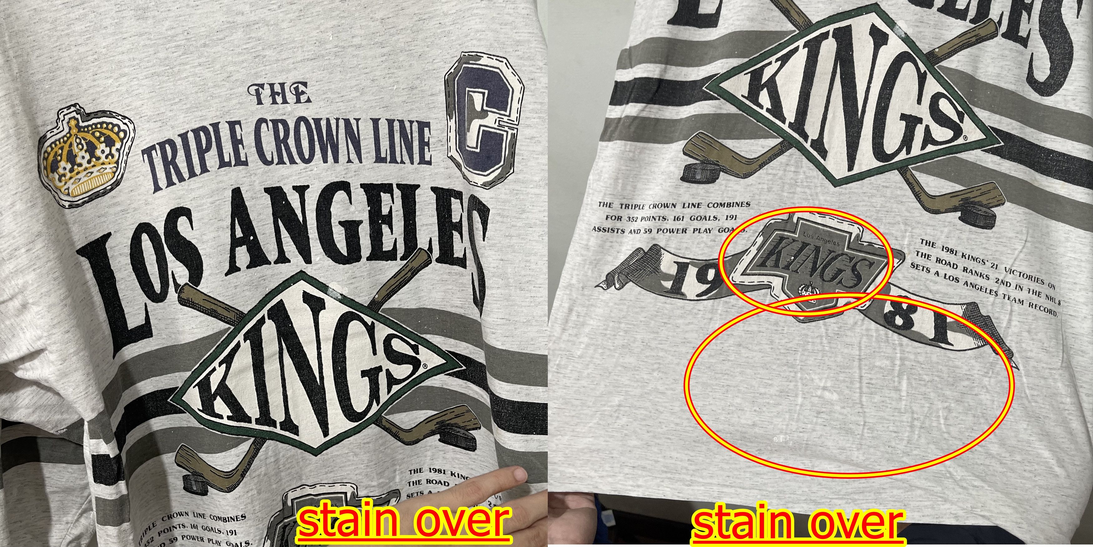NFL Vintage 1981 Los Angeles Kings NHL Jeresy Shirt Size US L / EU 52-54 / 3 - 8 Thumbnail