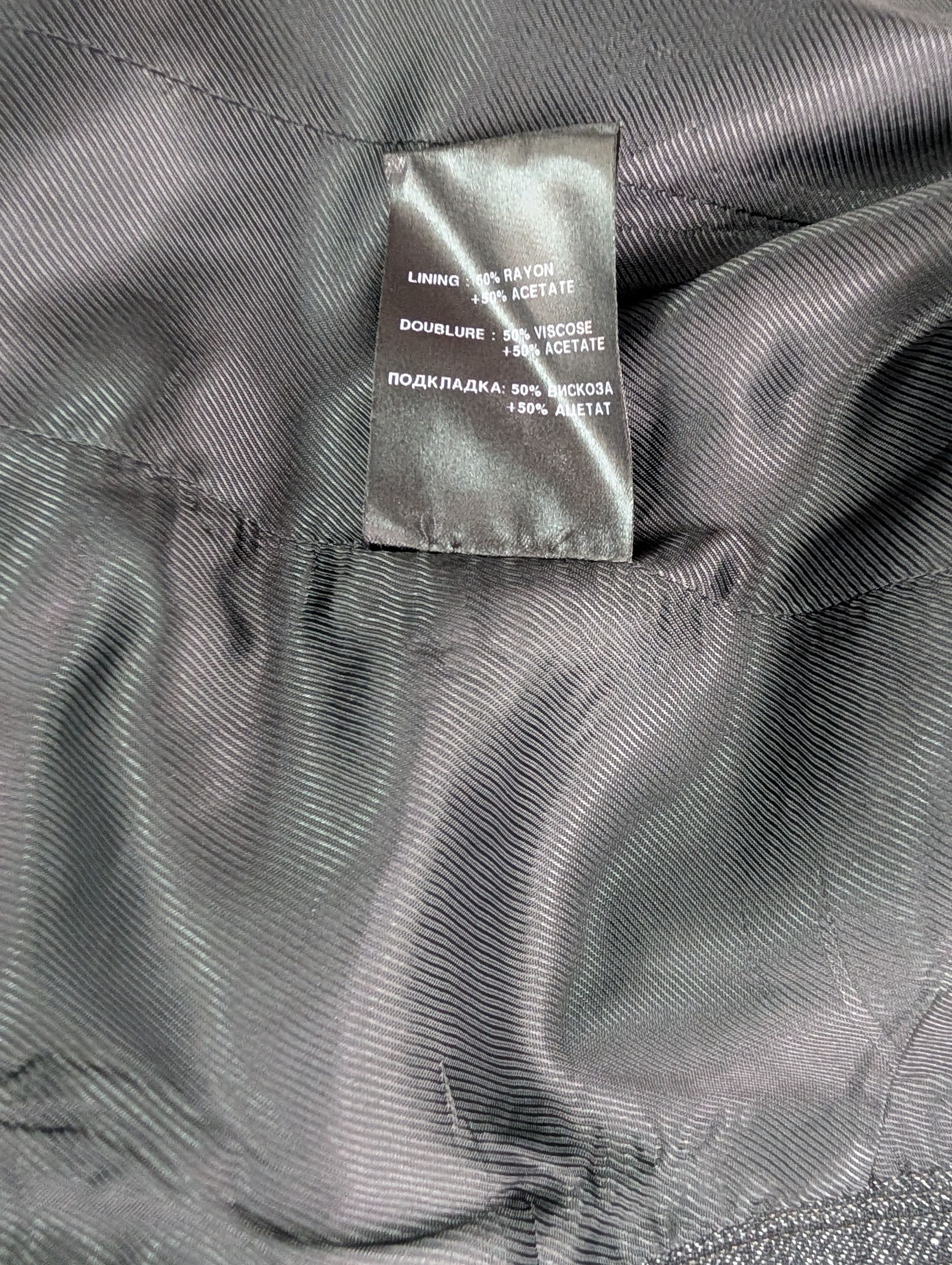 Ann Demeulemeester Charcoal Grey Single Buttoned Blazer Size XS / US 0-2 / IT 36-38 - 4 Thumbnail