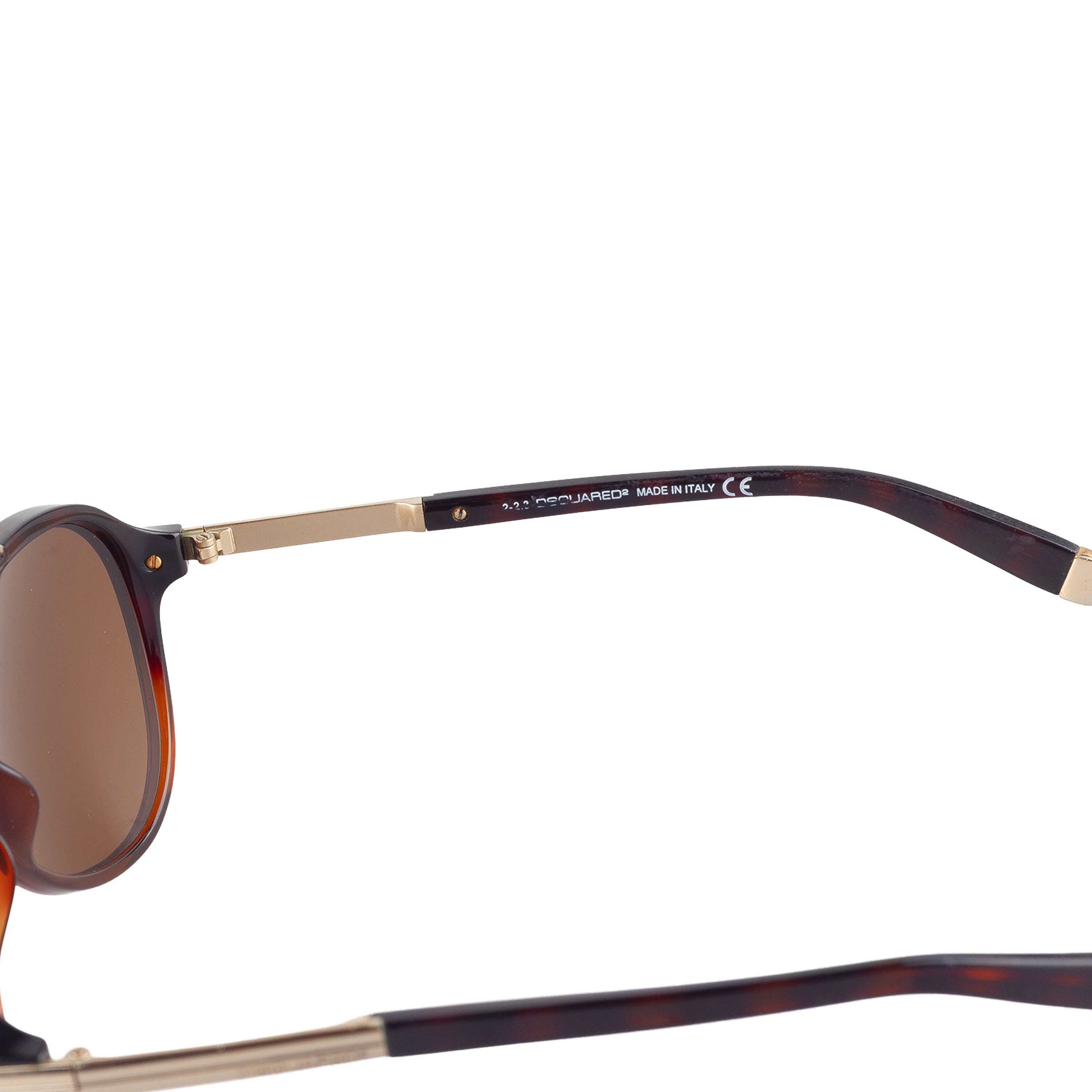Dsquared2 DSQUARED2 DQ0076 56F Aviator Brown Sunglasses Size ONE SIZE - 9 Thumbnail