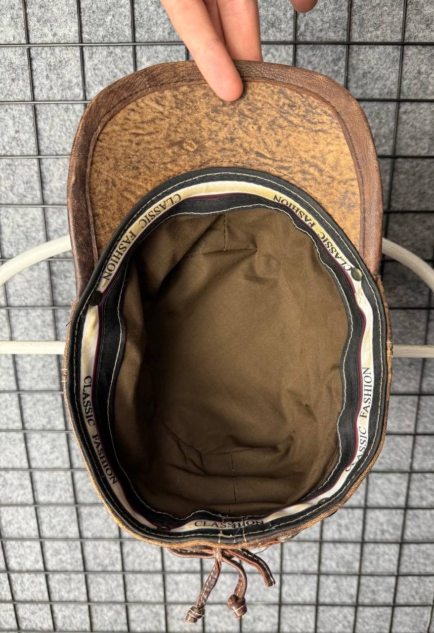 Designer Classic Fashion Cap Denim leather reconstruction size M\L Size ONE SIZE - 6 Thumbnail