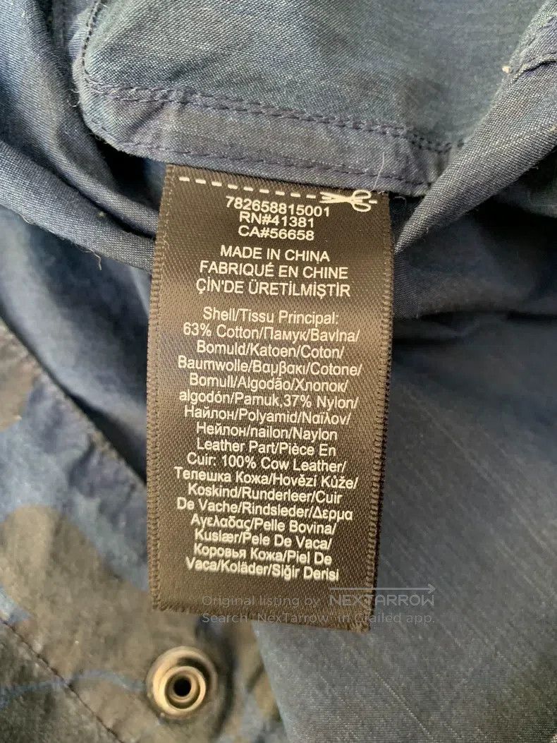 RRL Ralph Lauren RRL Ralph Lauren Indigo camouflage jacket Size US XL / EU 56 / 4 - 7 Thumbnail