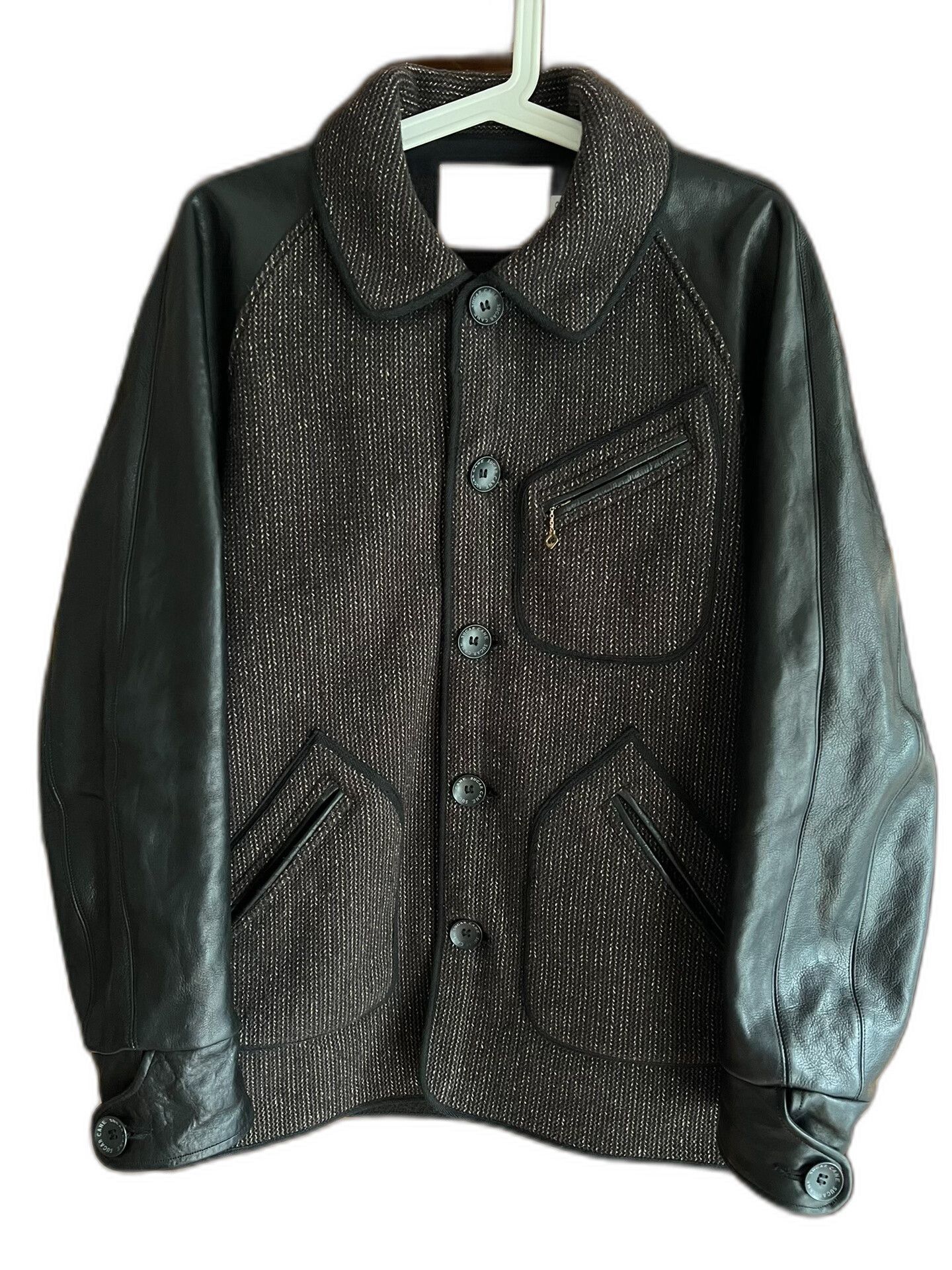 Sugar Cane Sugar Cane BBJ Wool Horse Leather Jacket Size US M / EU 48-50 / 2 - 1 Thumbnail