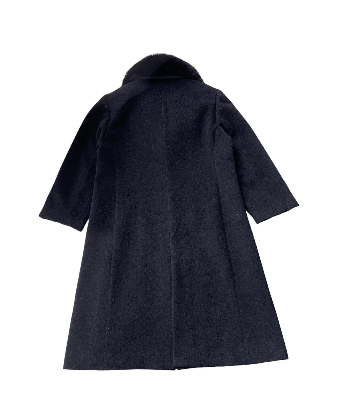 Japanese Brand Mink Fur Wool Long Coat Size S / US 4 / IT 40 - 2 Thumbnail