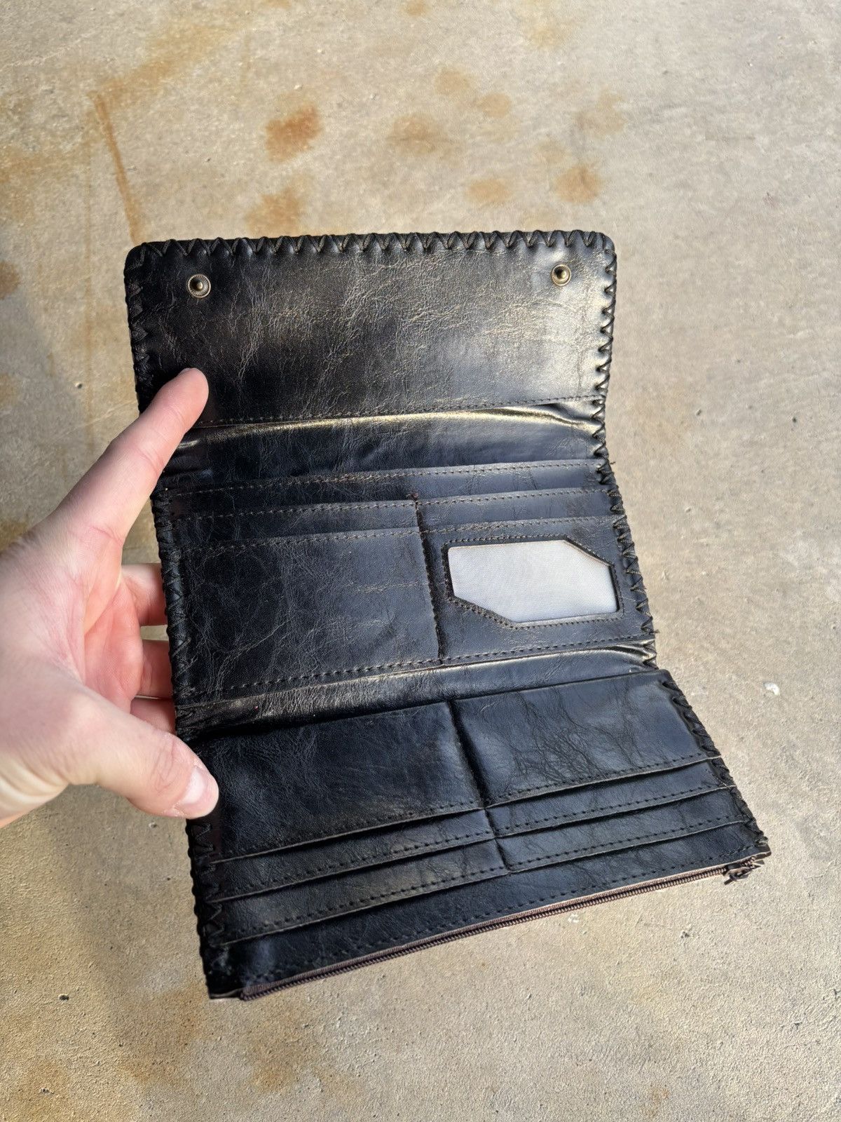 Ed Hardy Vintage Ed Hardy Tri Fold Leather Wallet Size ONE SIZE - 7 Thumbnail