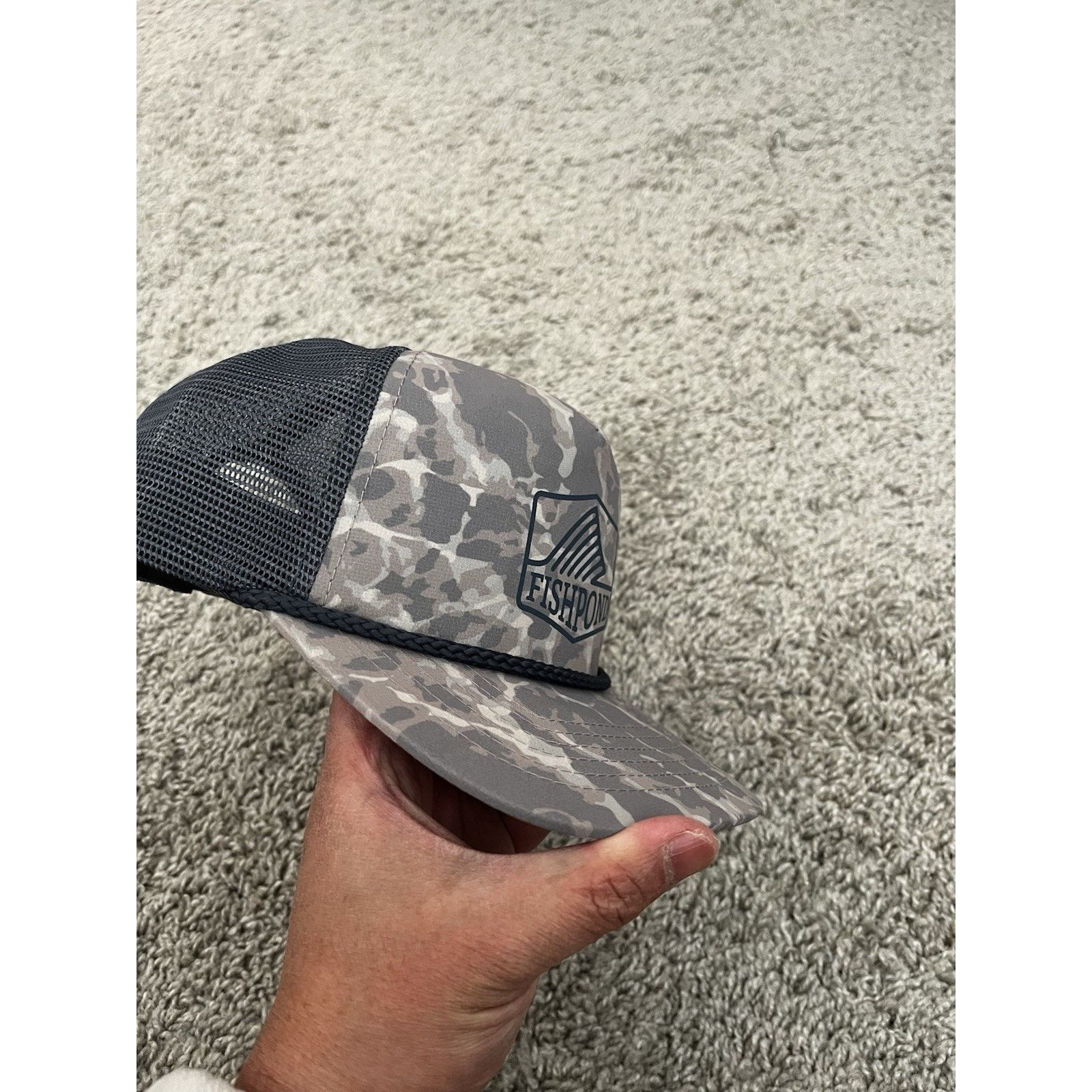 Other Fishpond Fly Fishing Hat Cap Snapback Gray Camo Rope Trucker Size ONE SIZE - 5 Thumbnail