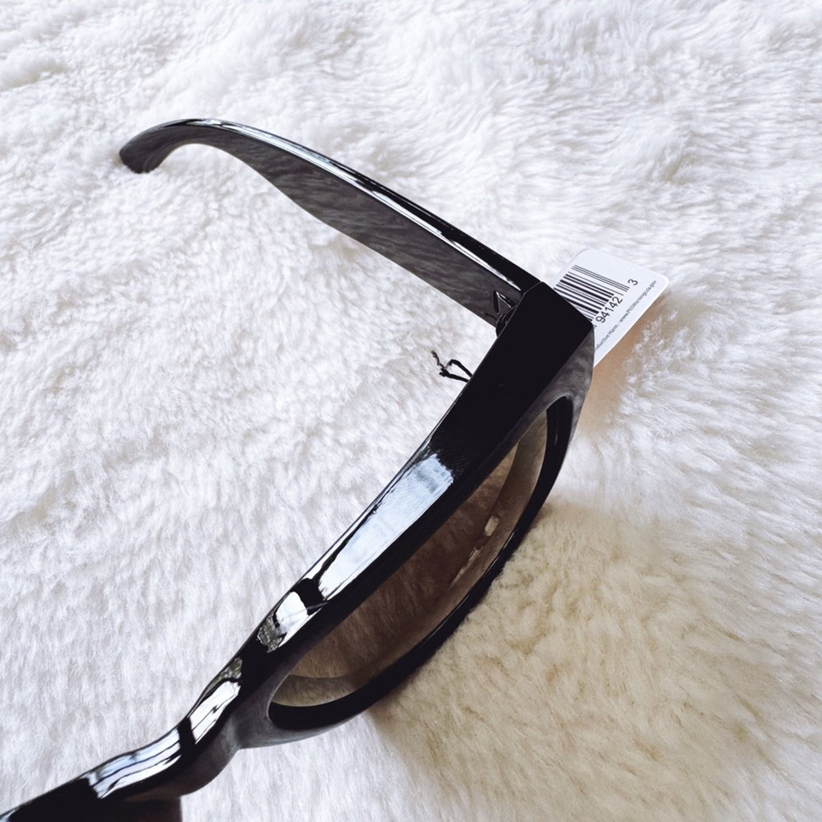 Other Cedric Black w/ Blue Lenses Mirrored Sunglasses Size ONE SIZE - 8 Thumbnail