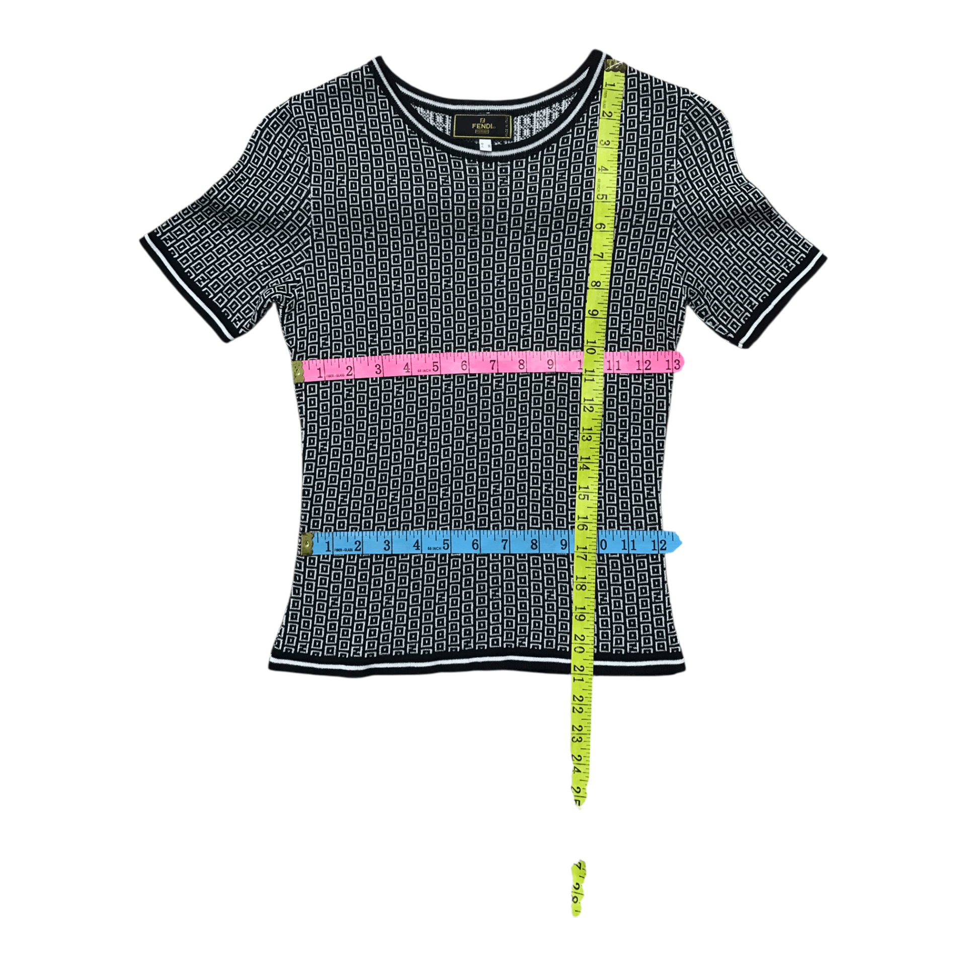 Fendi Fendi Monogram Distress Shirt Size XS / US 0-2 / IT 36-38 - 3 Thumbnail