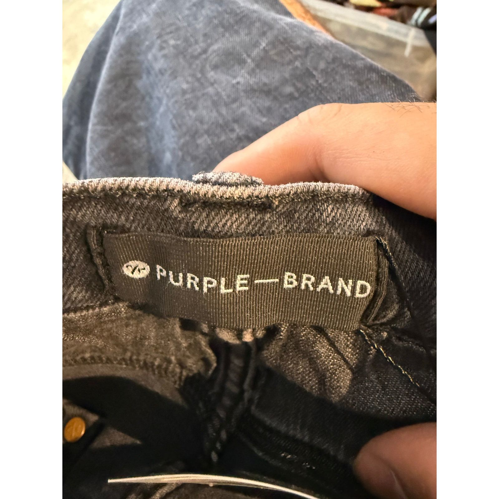 Purple Brand Purple Jeans Black Distressed Used 34 Size US 34 / EU 50 - 4 Thumbnail