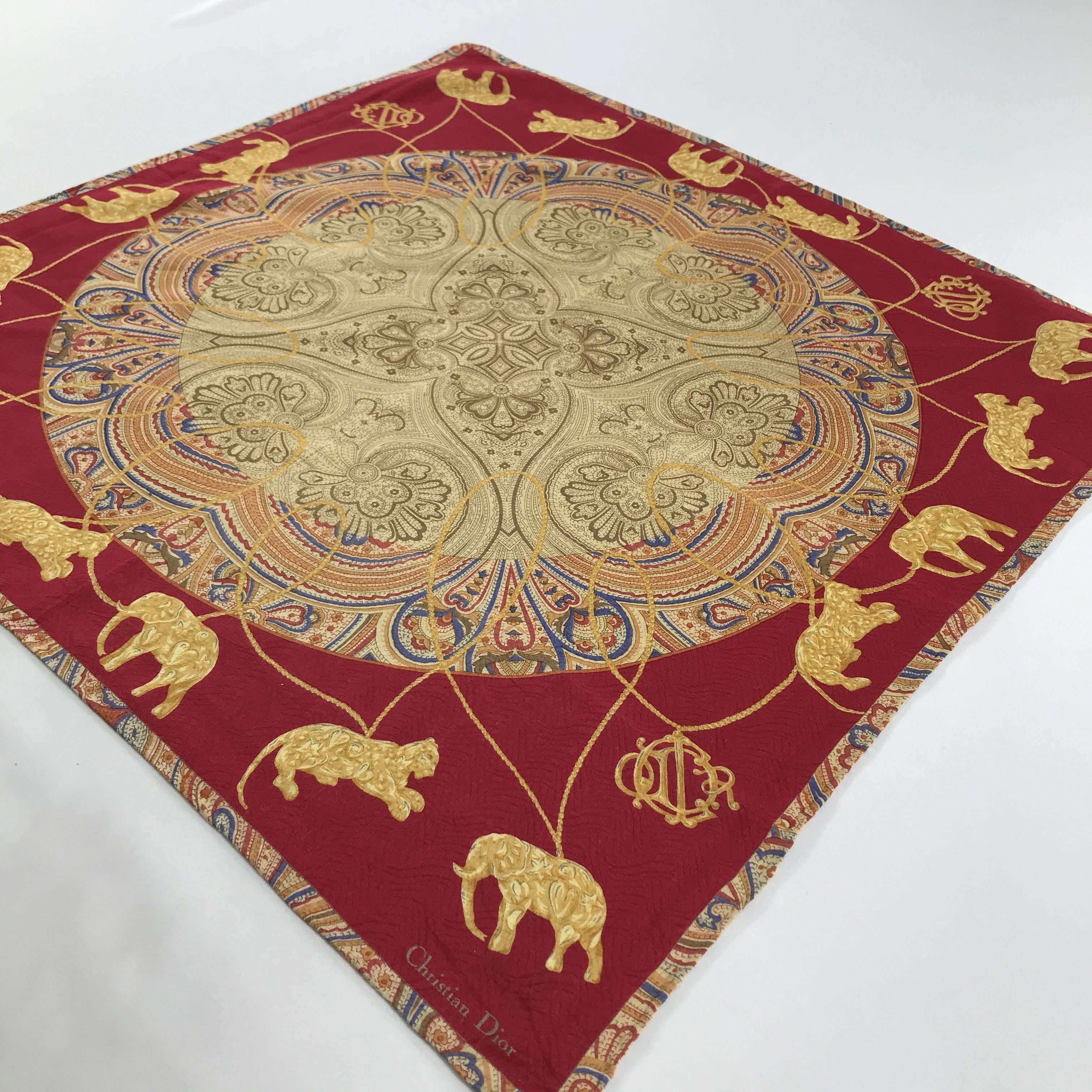 Vintage Christian Dior Bandana / Handkerchief / Neckerchief - S1430 Size ONE SIZE - 2 Thumbnail