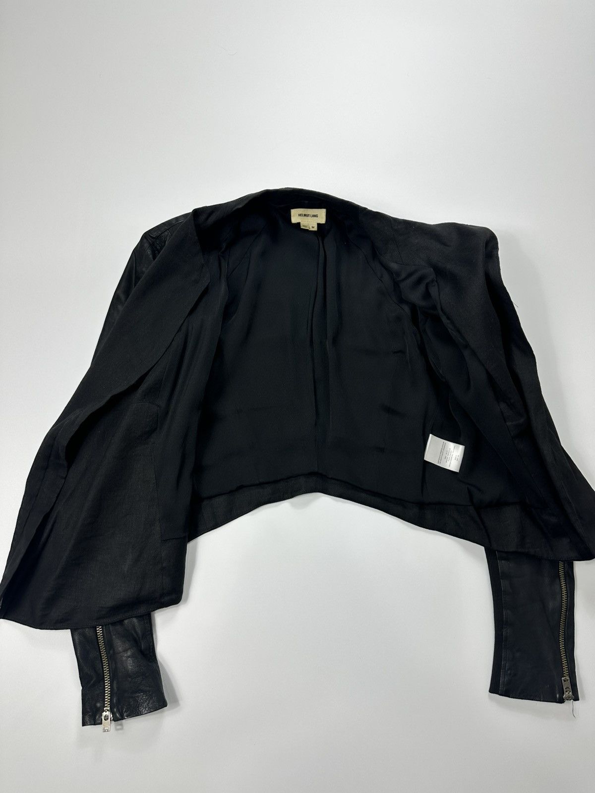 Helmut Lang Helmut Lang Leather Jacket Archive Zip Black Size M / US 6-8 / IT 42-44 - 11 Thumbnail