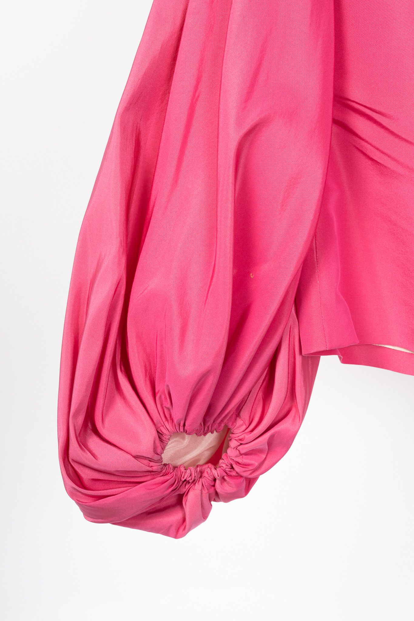 Other Greta Constantine Ofelia Pink Silk-Taffeta Ruffle Blouse Size S / US 4 / IT 40 - 6 Thumbnail