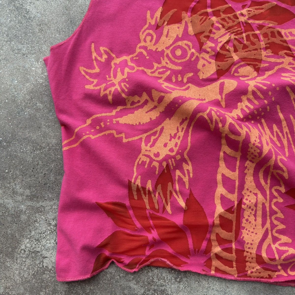 JET SET × Vintage Jetset Vintage Pink Tank Top Size XL / US 12-14 / IT 48-50 - 4 Thumbnail