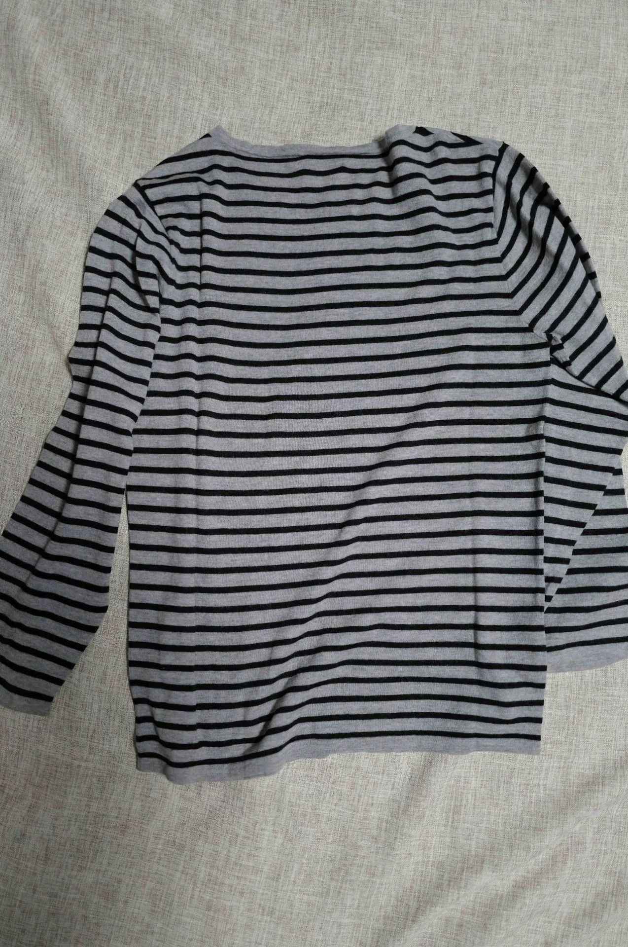 Saint Laurent Paris striped gray long sleeve t-shirt. Size US S / EU 44-46 / 1 - 2 Thumbnail