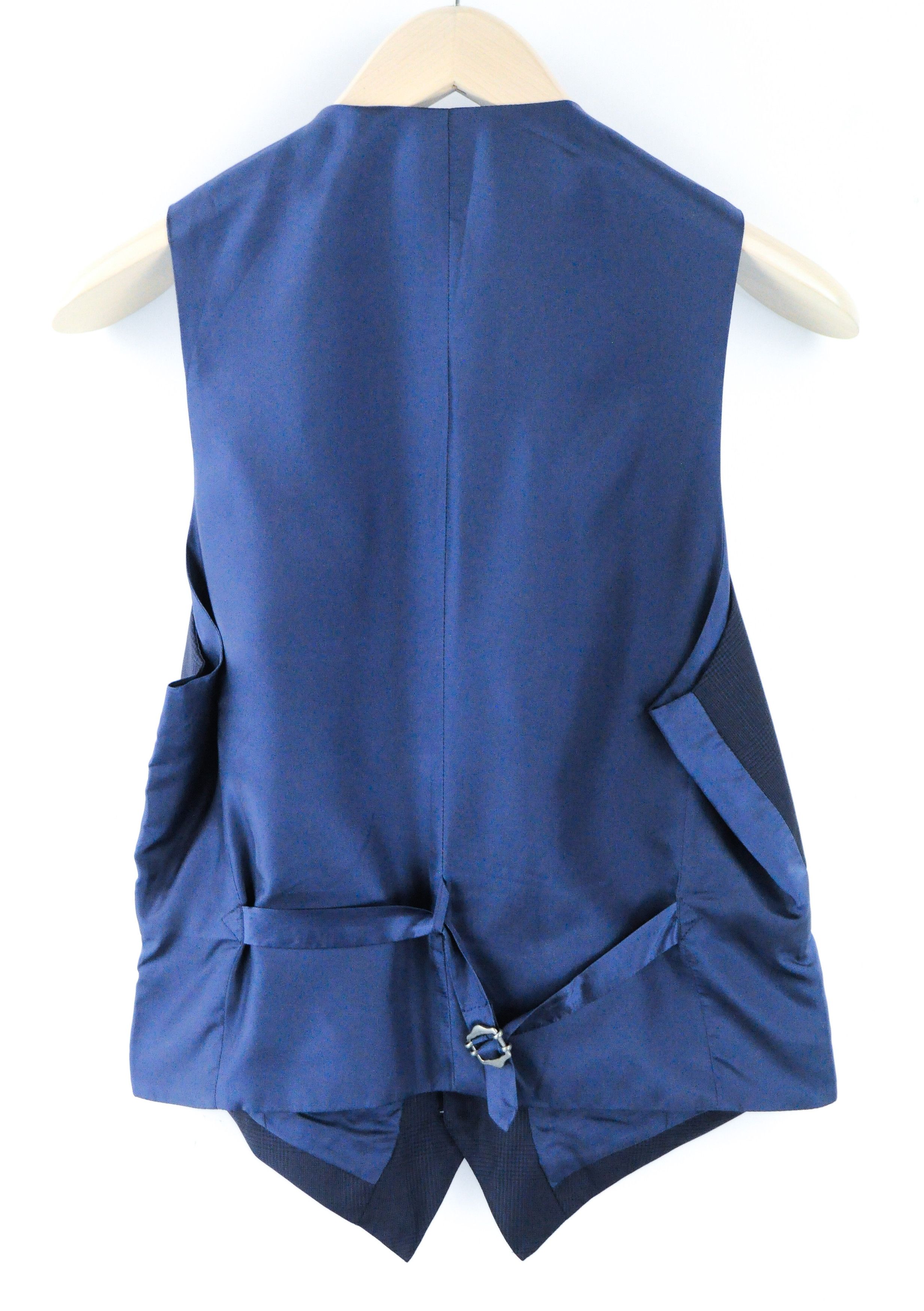 Suitsupply LAZIO UK34 Blue Wool Waistcoat 60260 Size 34R - 2 Thumbnail
