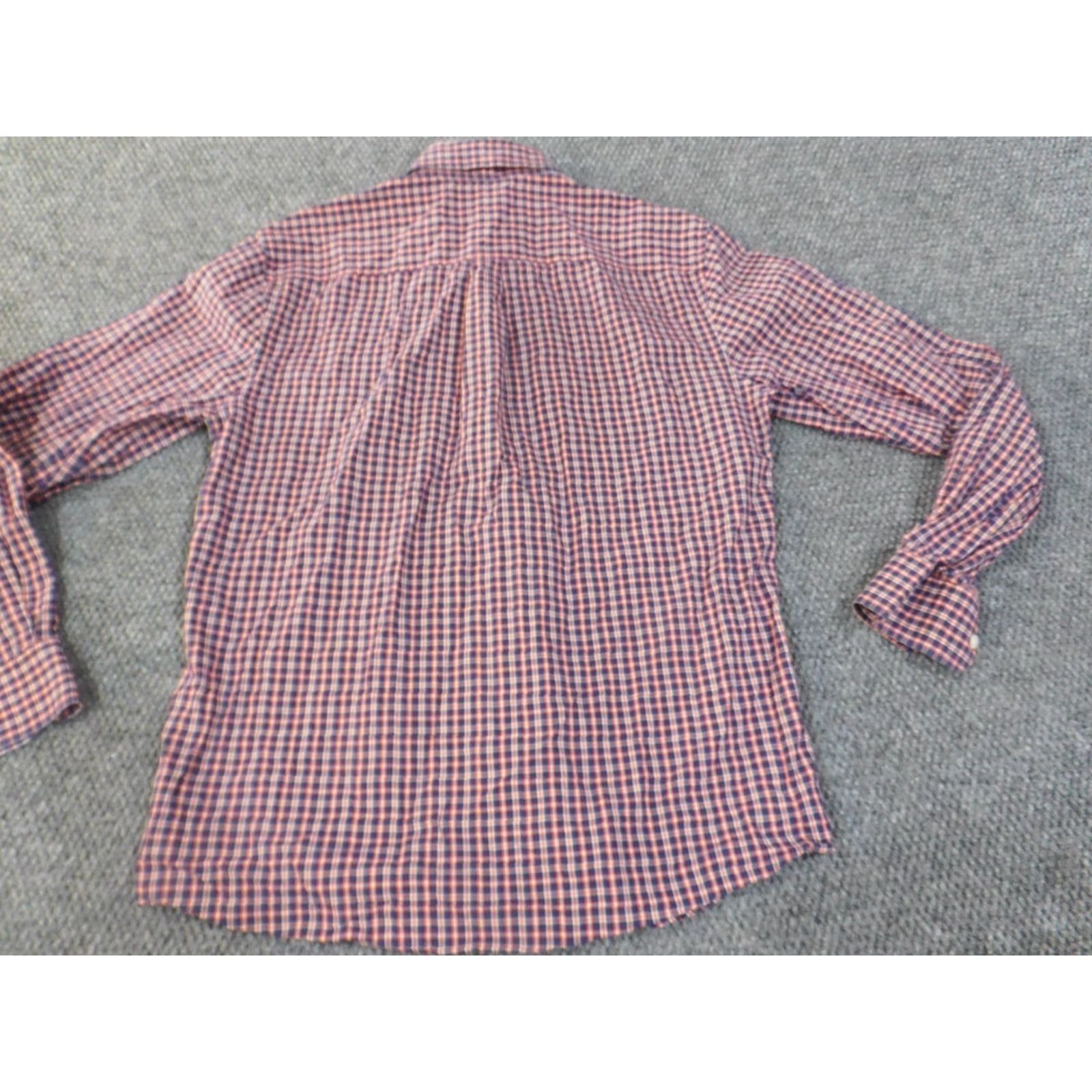 johnnie-O johnnie-O Shirt Medium Red Button Up Mens Logo Cali Casual Surf Plaid Size US M / EU 48-50 / 2 - 7 Thumbnail