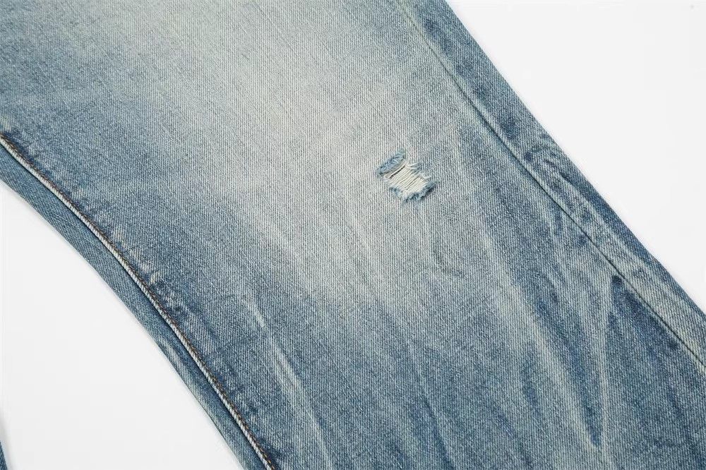 Japanese Brand Street American straight washed gradient ripped flared jeans Size US 32 / EU 48 - 5 Thumbnail