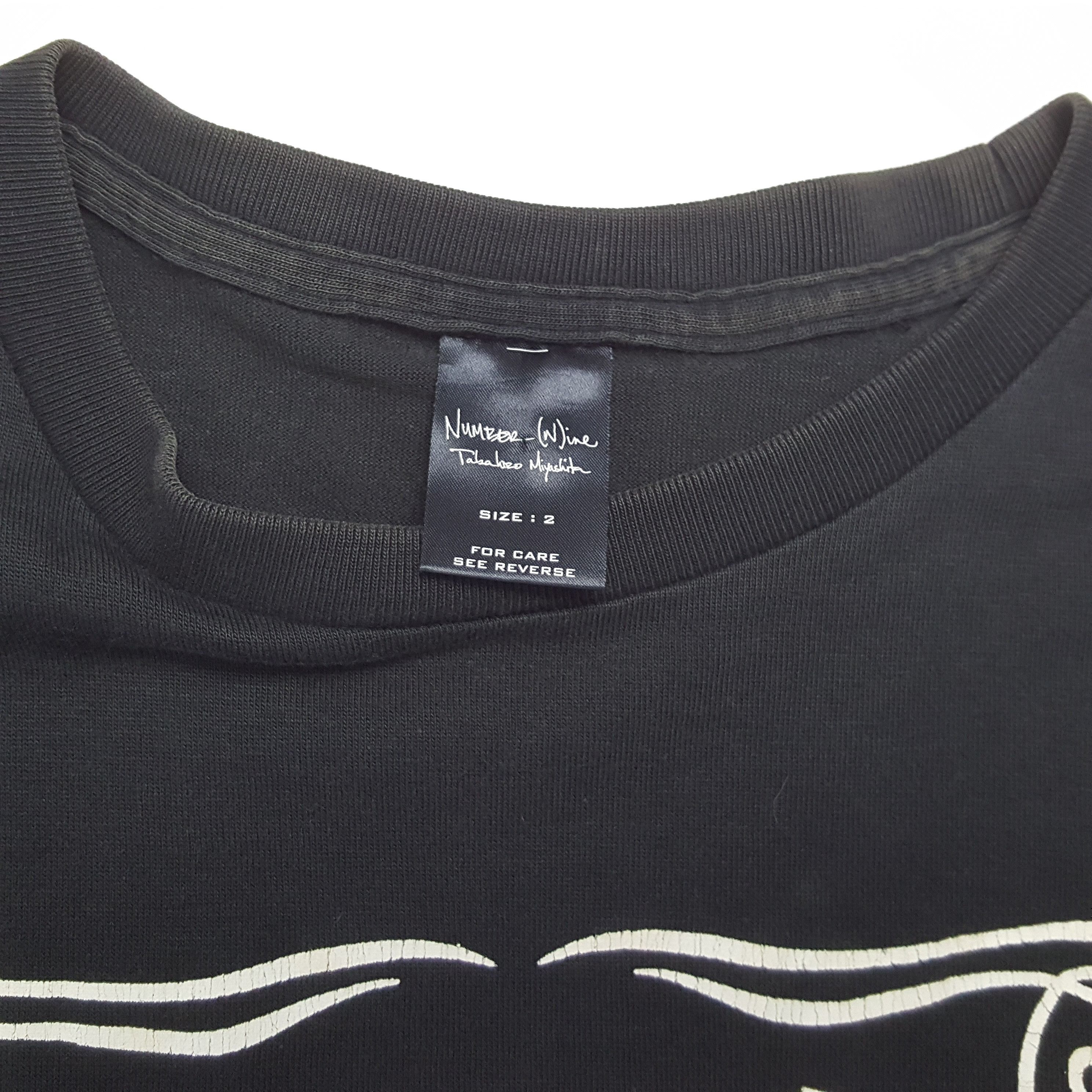Number (N)ine NUMBER (N)INE Japanese Brand Designer Tshirt Size US S / EU 44-46 / 1 - 7 Thumbnail