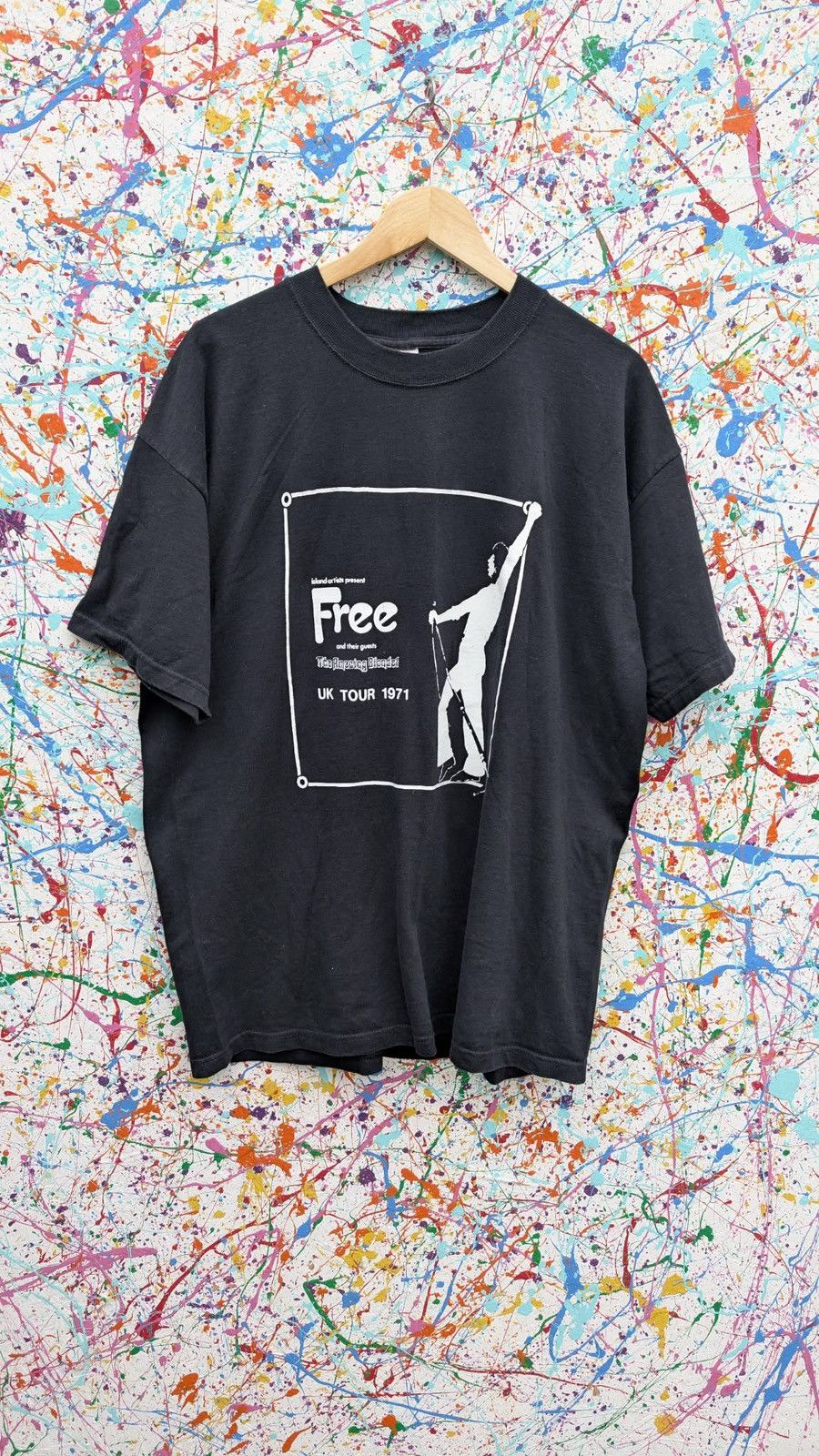 Other Vintage band tshirt 90s Free 70s Paul Kossoff UK Tour 1971 Size US XL / EU 56 / 4 - 1 Thumbnail