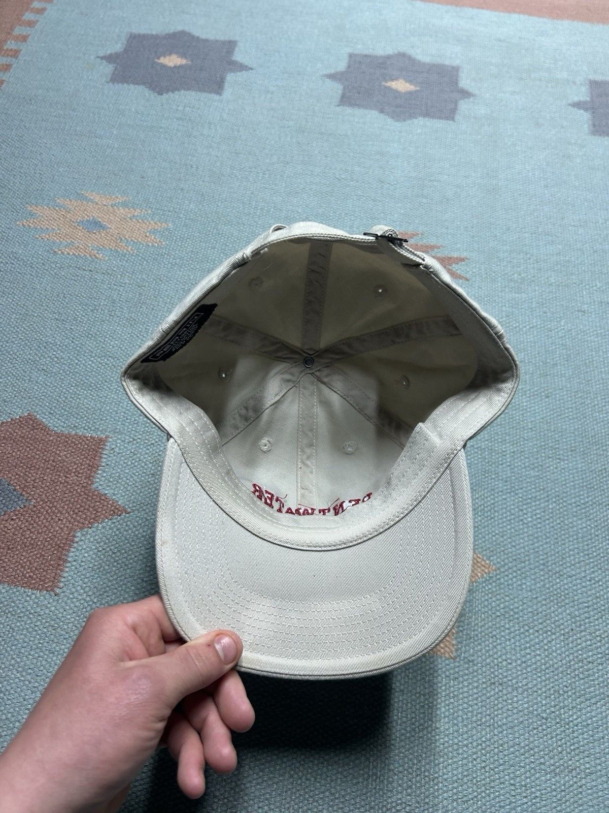 Vintage Vintage strapback hat Pentwater Michigan beige destination Size ONE SIZE - 5 Thumbnail
