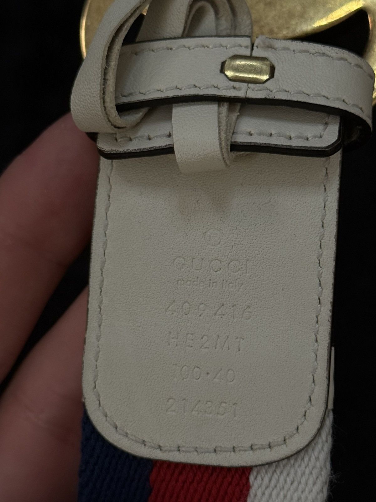 Gucci Gucci GG Web Belt – White Size ONE SIZE - 4 Thumbnail