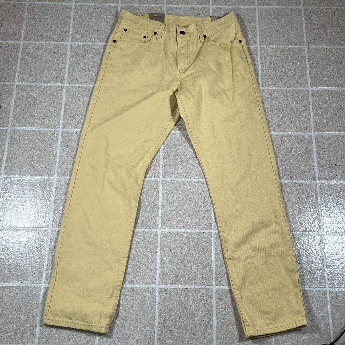 Levi's Levis Jeans Womens 29 Middy Straight Mid Rise Yellow Denim Size 29" - 5 Thumbnail