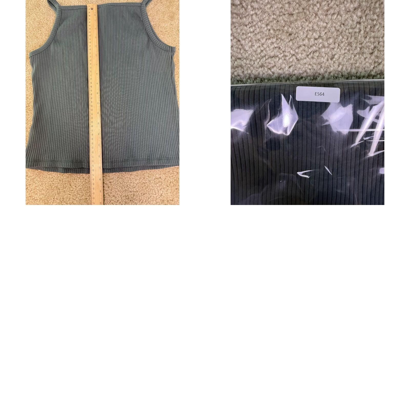 Old Navy Old Navy Women's Tank Top Gray Size Large Spaghetti Strap Rib-Knit Size L / US 10 / IT 46 - 8 Thumbnail