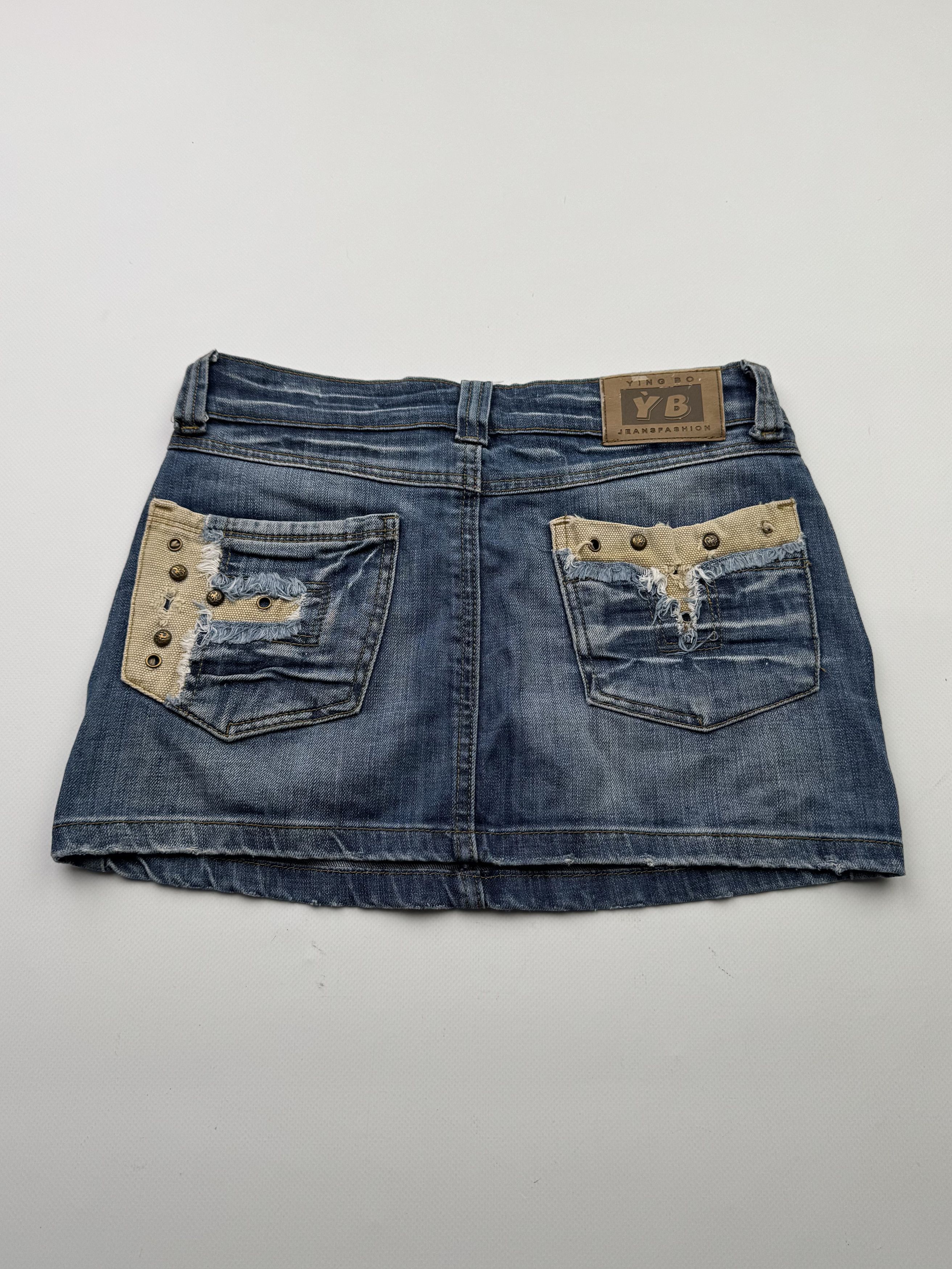 If Six Was Nine Vintage Mini Skirt B708(V376)E2 Size 27" / US 4 / IT 40 - 4 Thumbnail