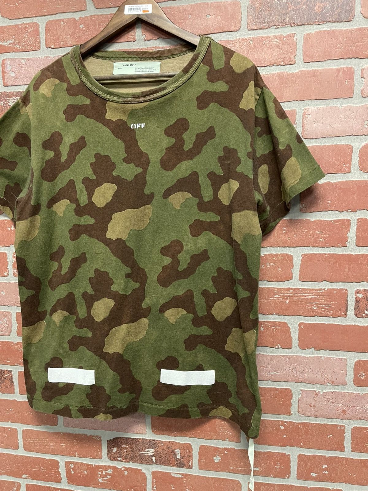 Off-White Size L - Off White Camo Short Sleeve T-Shirt “Seeing Things” Size US L / EU 52-54 / 3 - 3 Thumbnail