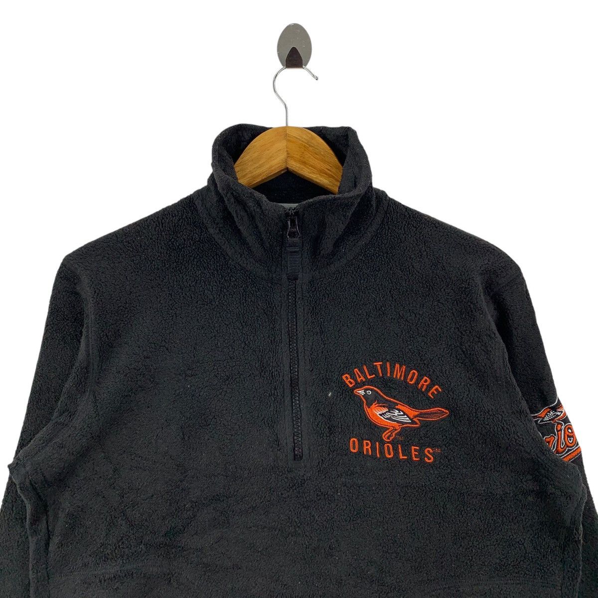 Vintage BALTIMORE ORIOLES MLB Baseball Team Half Zipper Sweatshirt Size US M / EU 48-50 / 2 - 3 Thumbnail