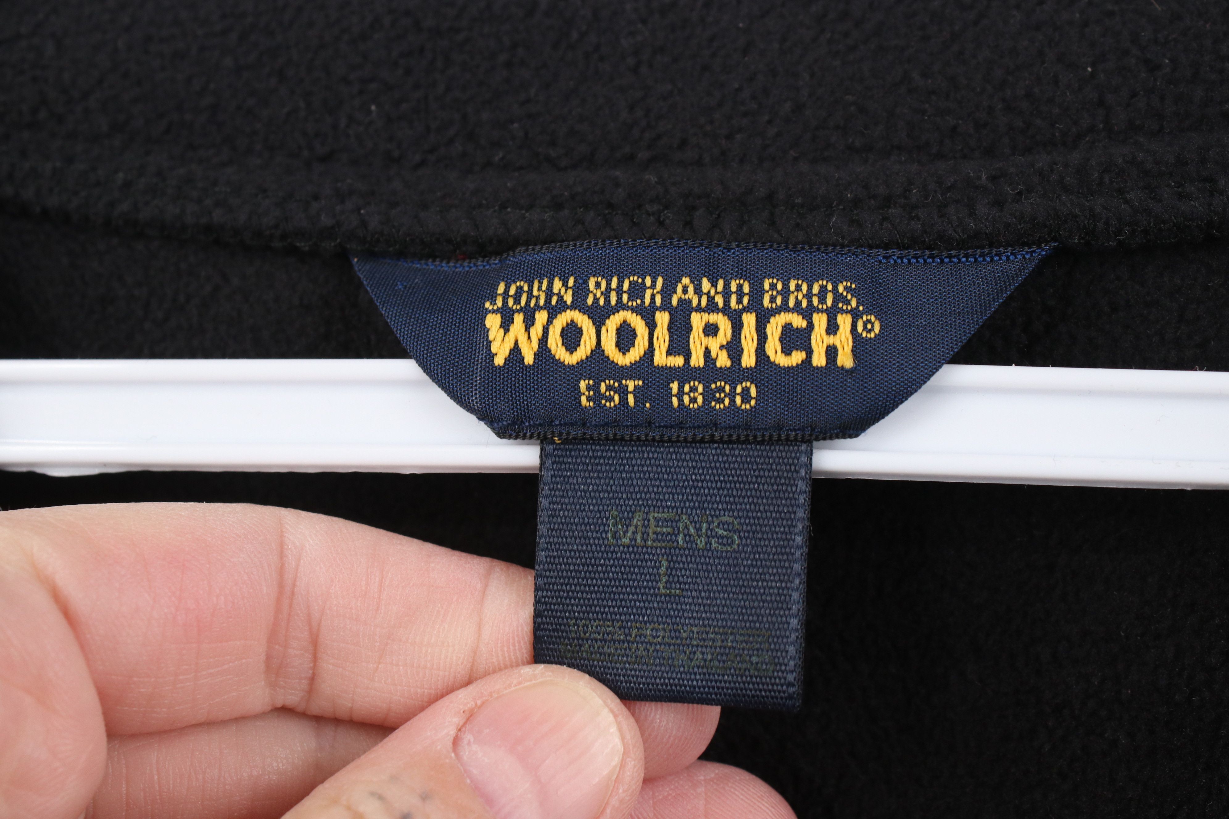 Woolrich Woolen Mills Vintage 90s Woolrich Blank Fleece V-Neck Sweater Vest Black Size US L / EU 52-54 / 3 - 7 Thumbnail