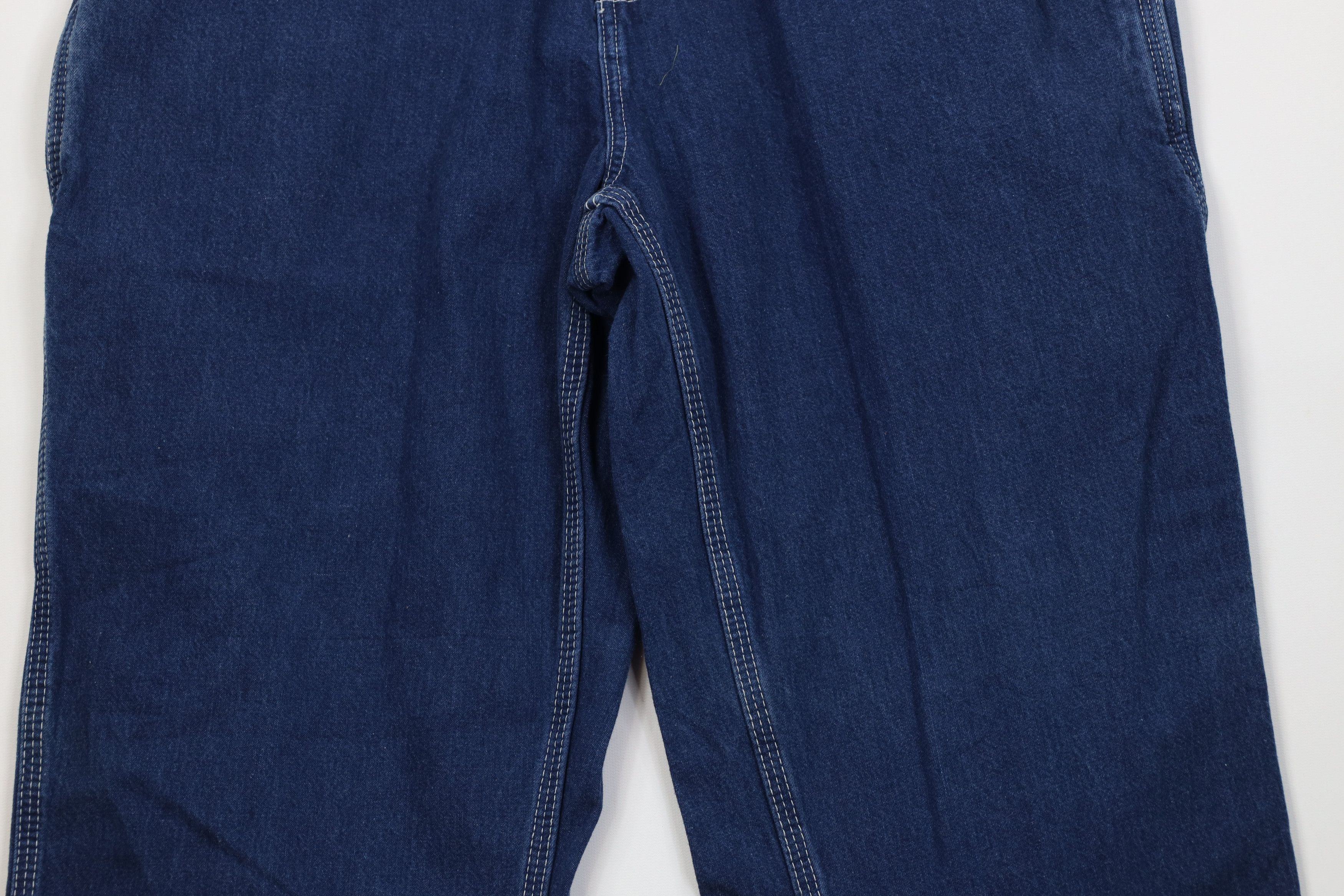 Carhartt Vintage Carhartt Wide Leg Dungaree Denim Jeans Blue Cotton Size US 38 / EU 54 - 3 Thumbnail