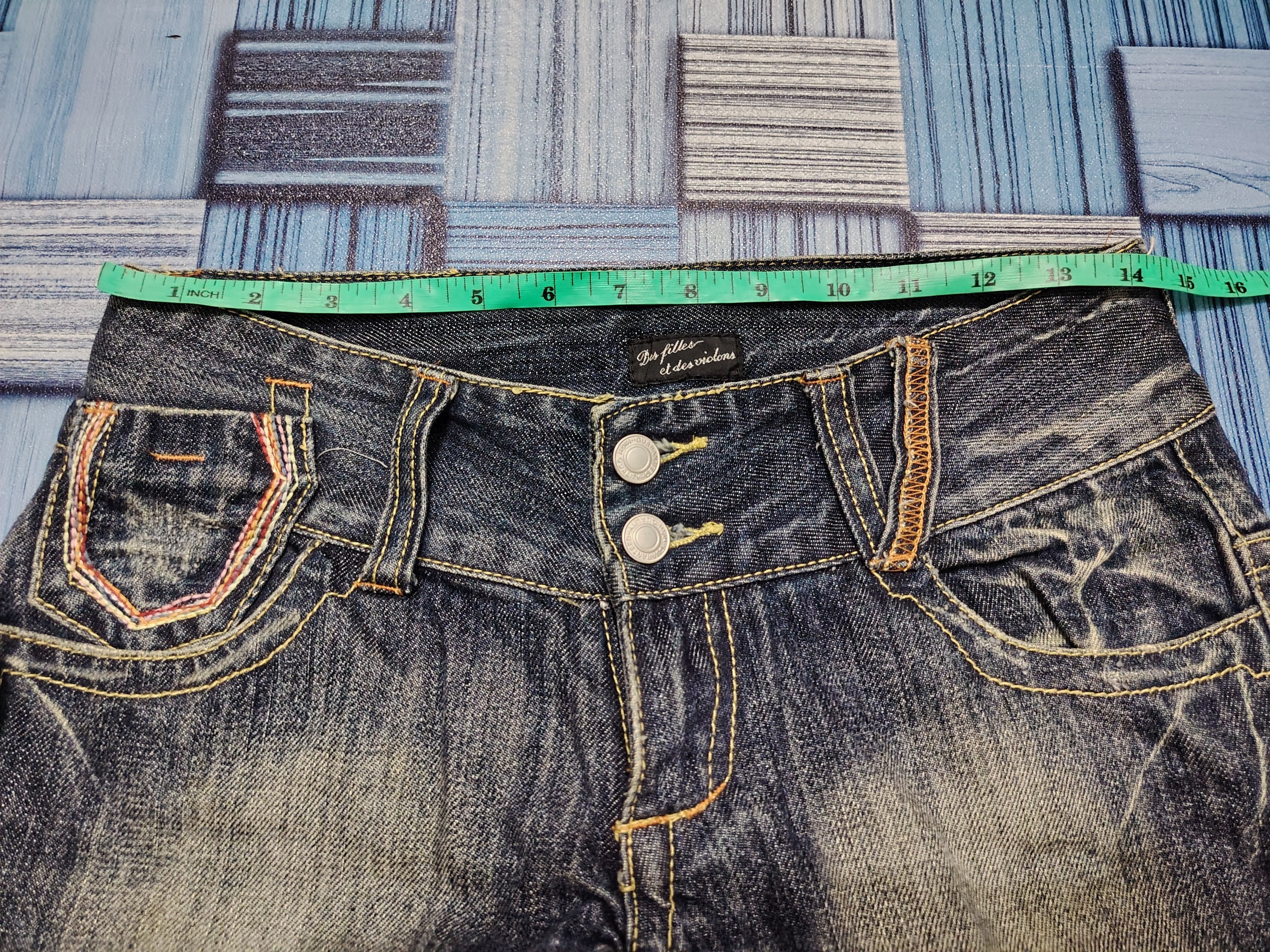 Hysteric Glamour Bell Bottom 💥Insane💥 90s Japanese Flared Jeans Bootcut Size 28" / US 6 / IT 42 - 20 Thumbnail