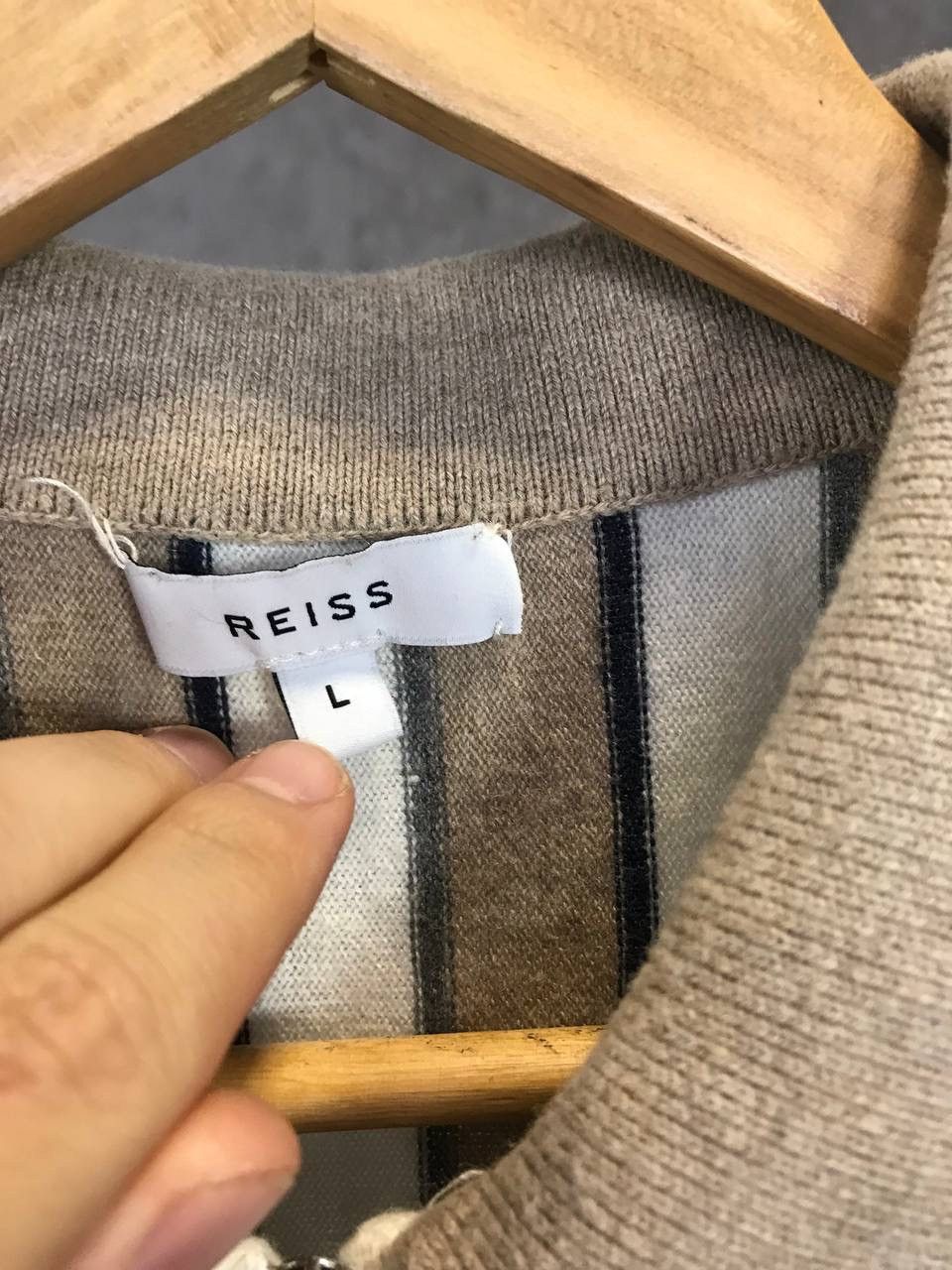 Reiss Reiss designer wool polo tee Size US L / EU 52-54 / 3 - 4 Thumbnail