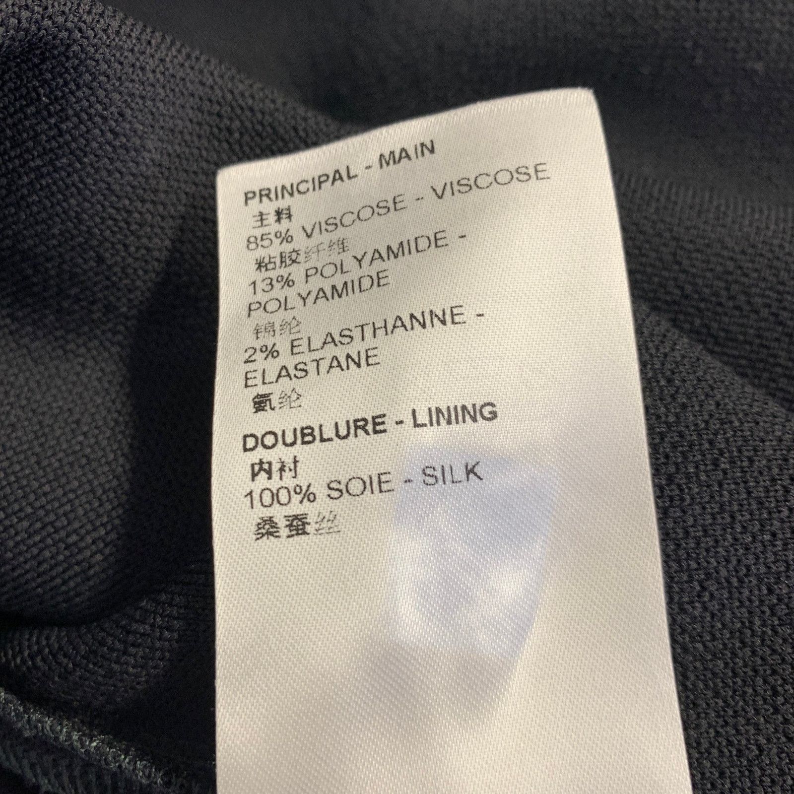 Louis Vuitton Louis Vuitton XS Black Grey Viscose Polyamide Silk Dress Size XS / US 0-2 / IT 36-38 - 10 Thumbnail