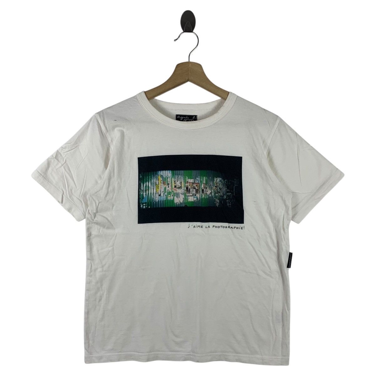 Vintage AGNES B x J AIME LA PHOTOGRAPHIE photo print tee