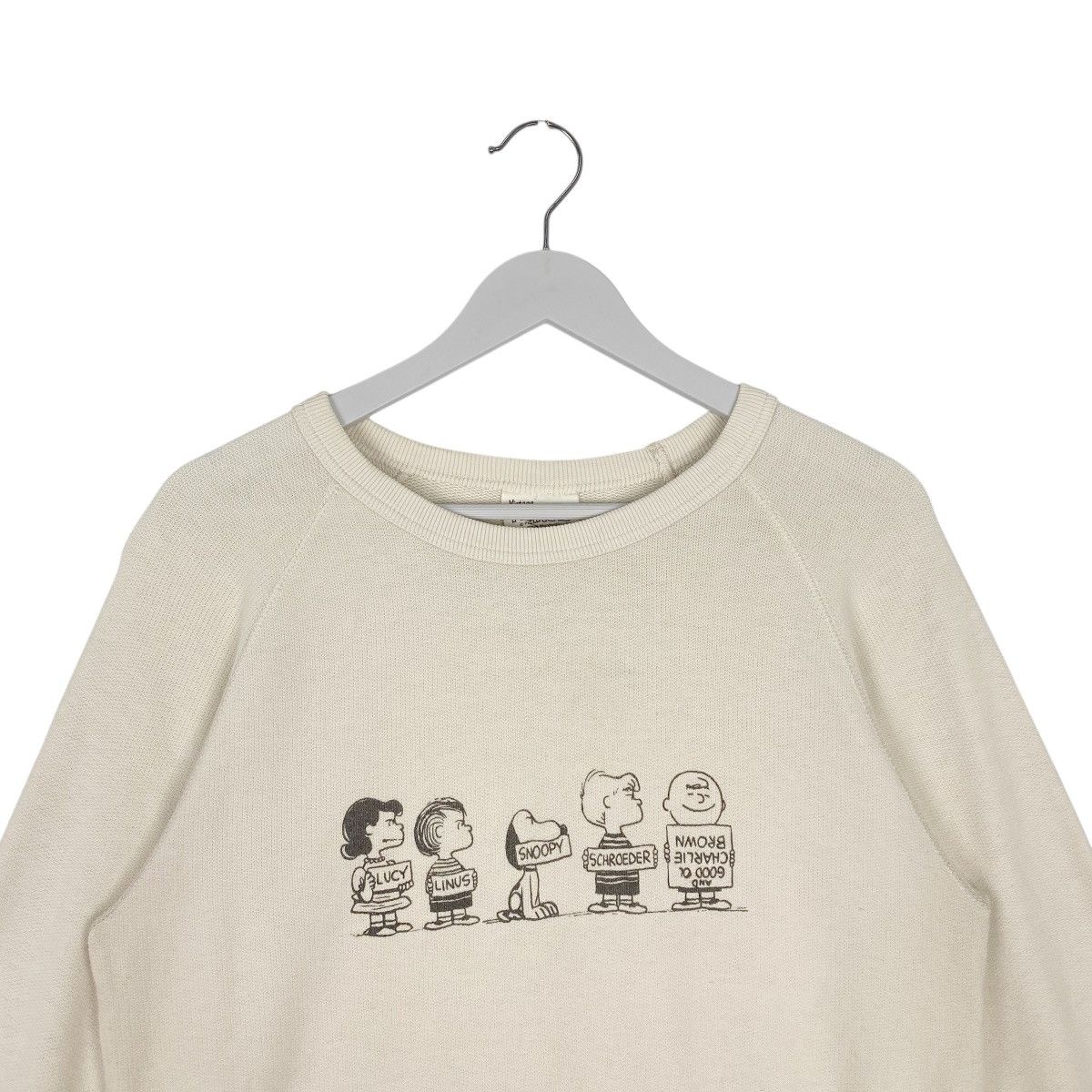 Other Vintage Peanuts Snoopy Printed Crewneck Sweatshirt Beige Size US L / EU 52-54 / 3 - 4 Thumbnail